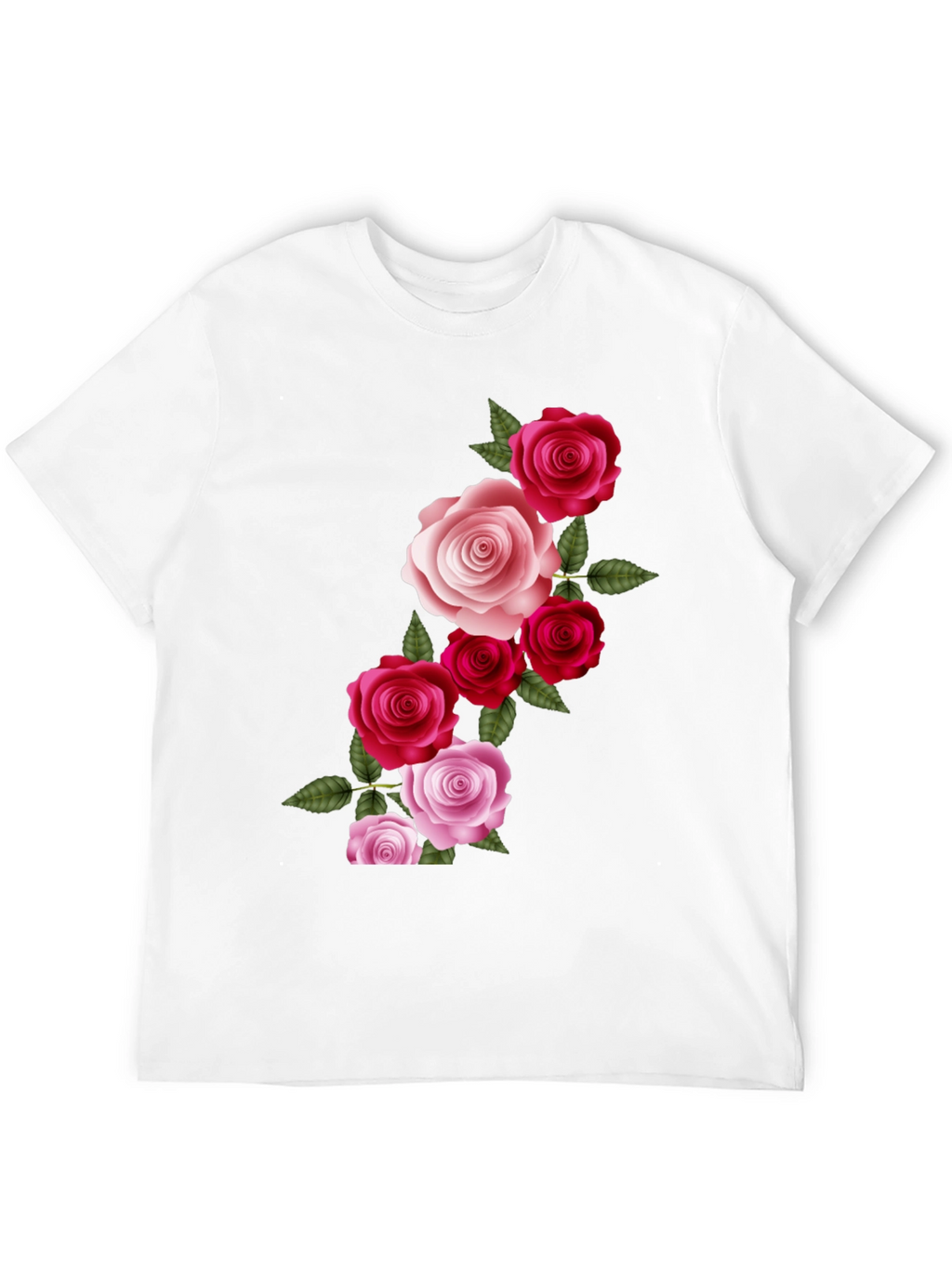 Floral Roses Graphic T-Shirt - Classic Black Tee
