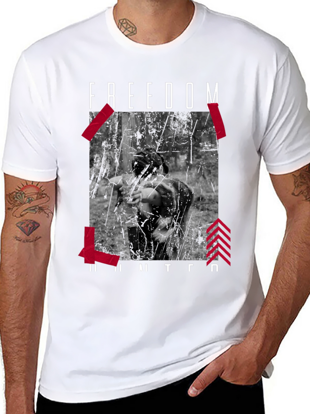 Freedom Hunter Graphic Print Tee