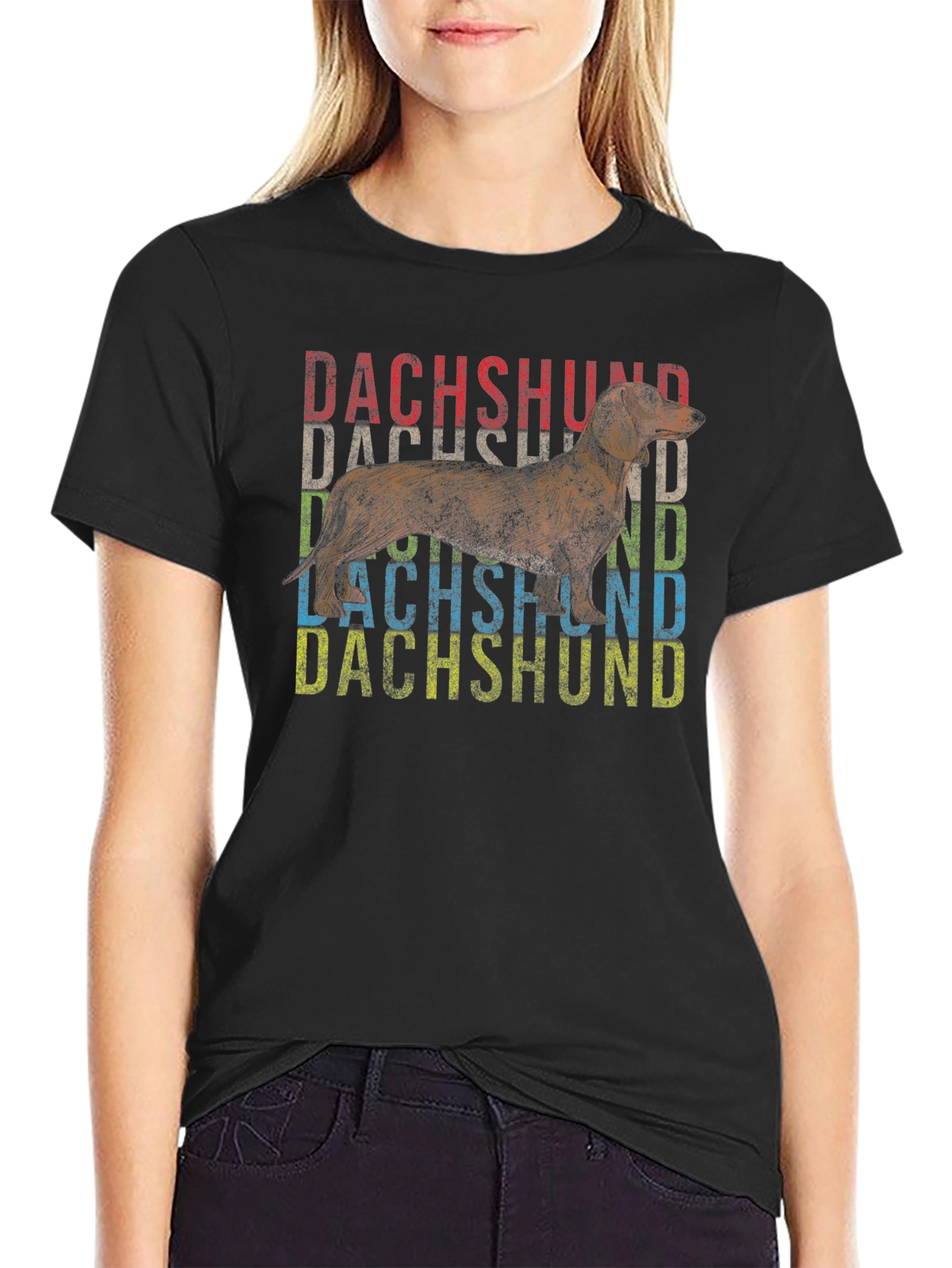 Dachshund Dog T-Shirt - Vintage Style Tee