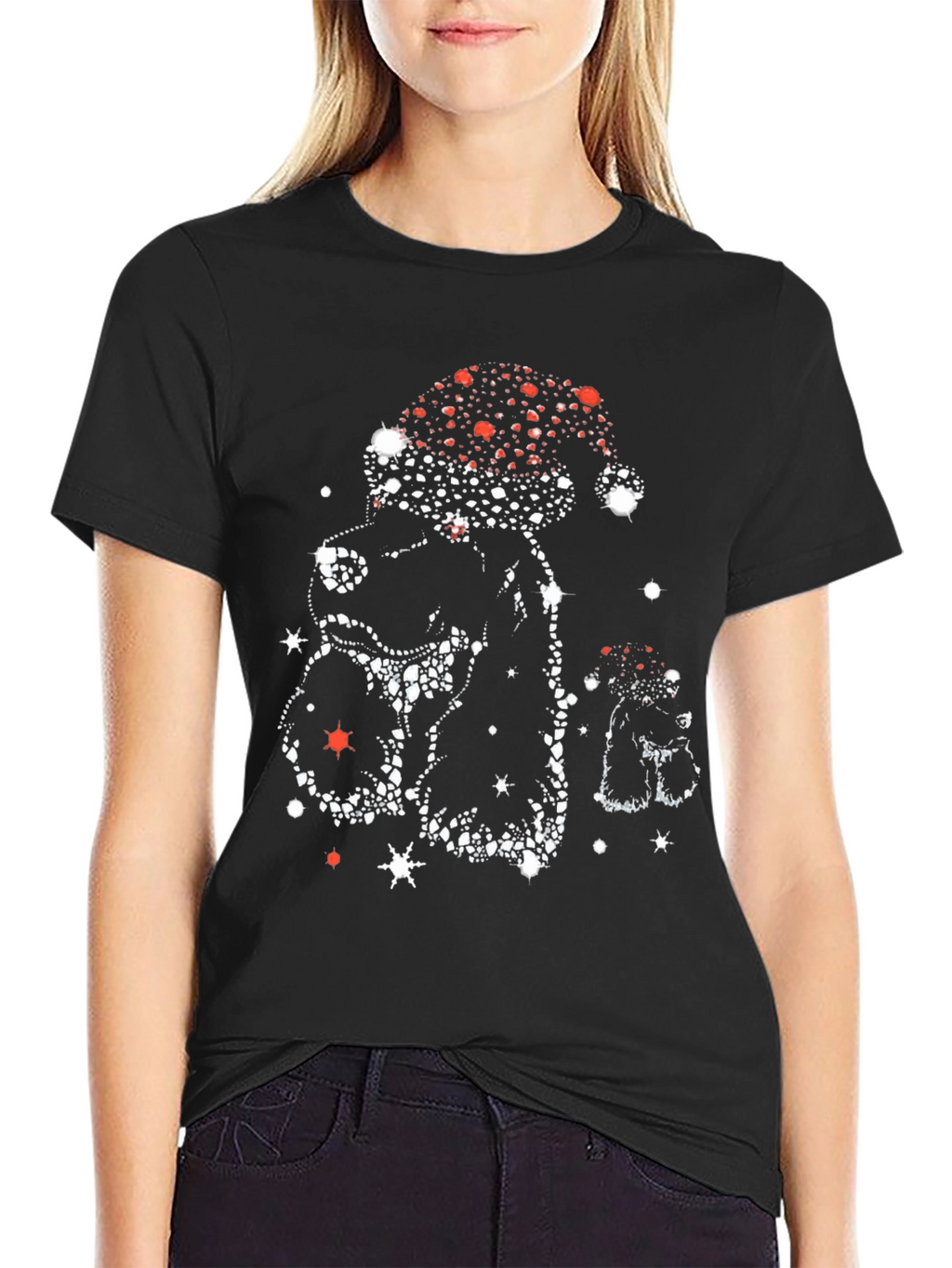 Festive Santa Dog T-Shirt