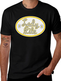 Lady Pile Graphic Tee - Black Cotton T-Shirt