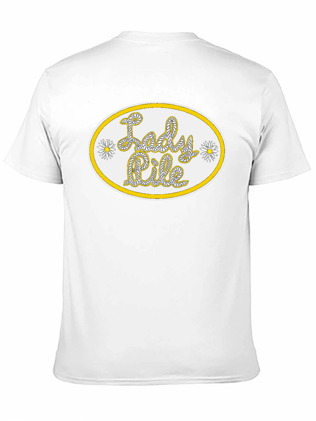 Lady Pile Graphic Tee - Black Cotton T-Shirt