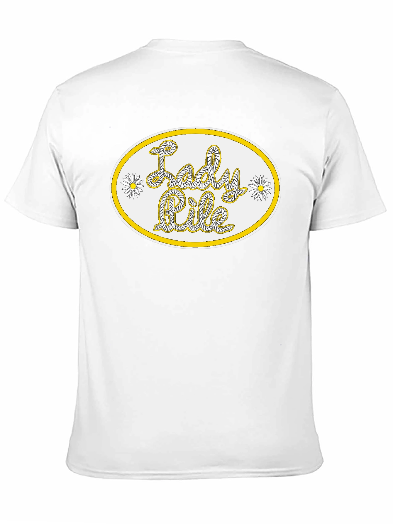 Lady Pile Graphic Tee - Black Cotton T-Shirt