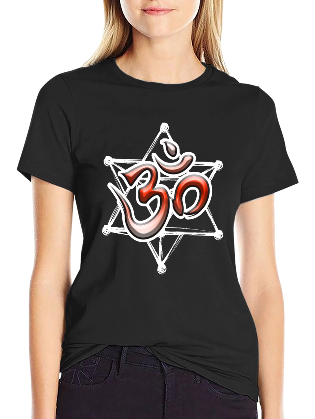 Om Symbol Graphic Tee - Stylish Spiritual T-Shirt