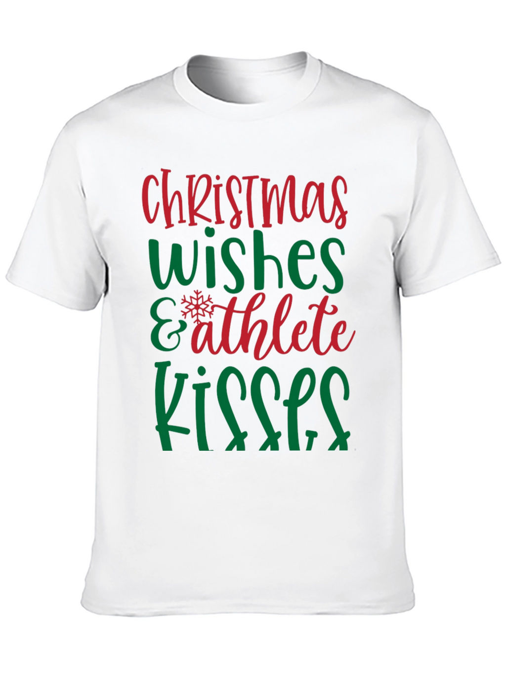 Christmas Wishes Athlete Kisses Graphic Tee