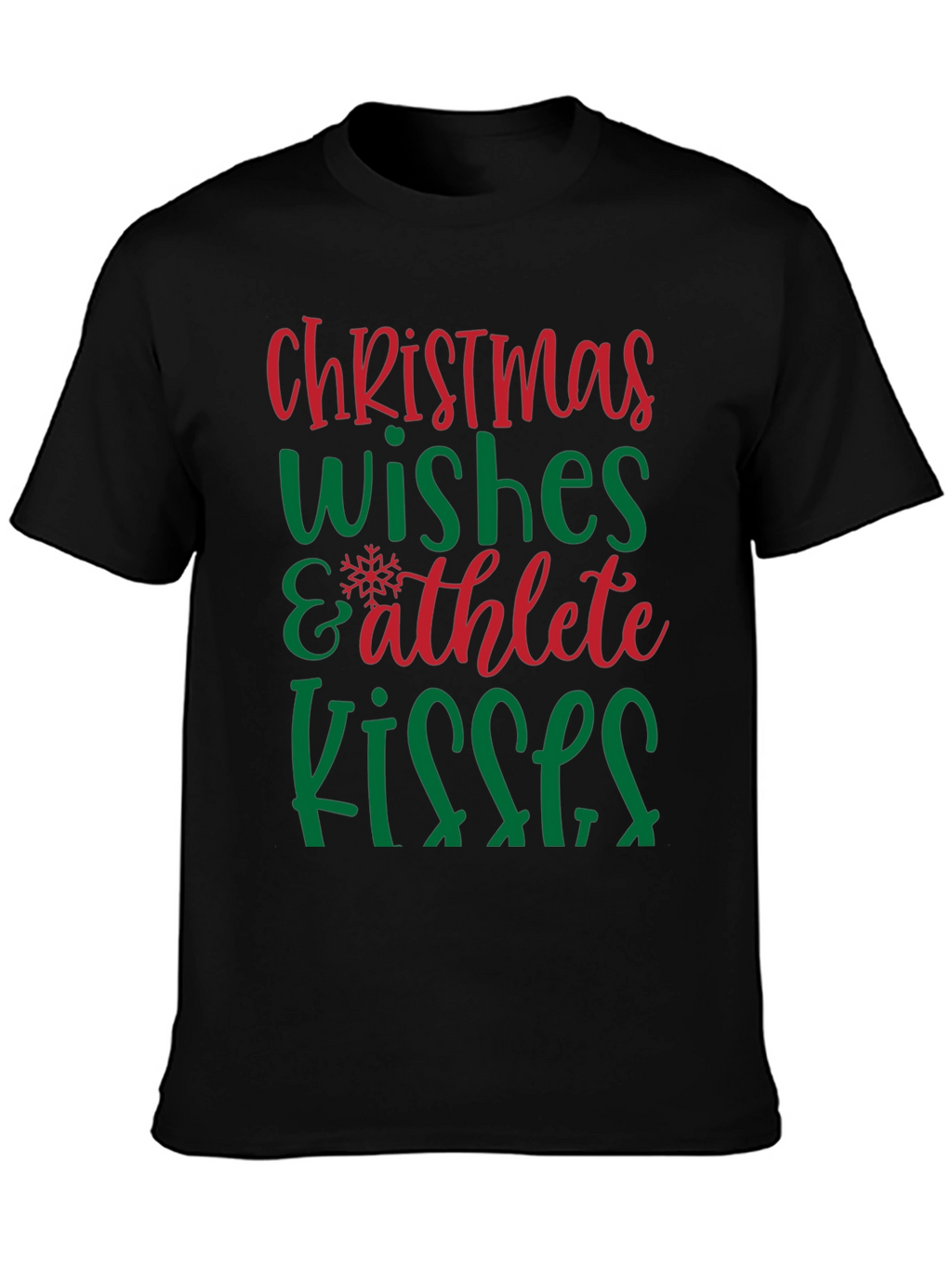 Christmas Wishes Athlete Kisses Graphic Tee
