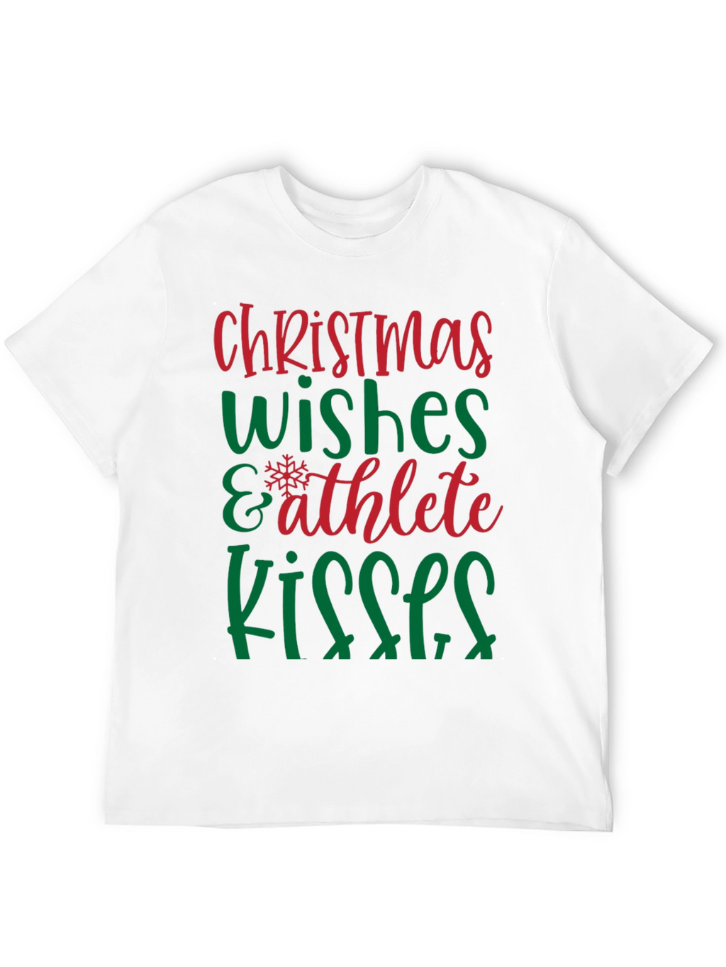 Christmas Wishes Athlete Kisses Graphic Tee