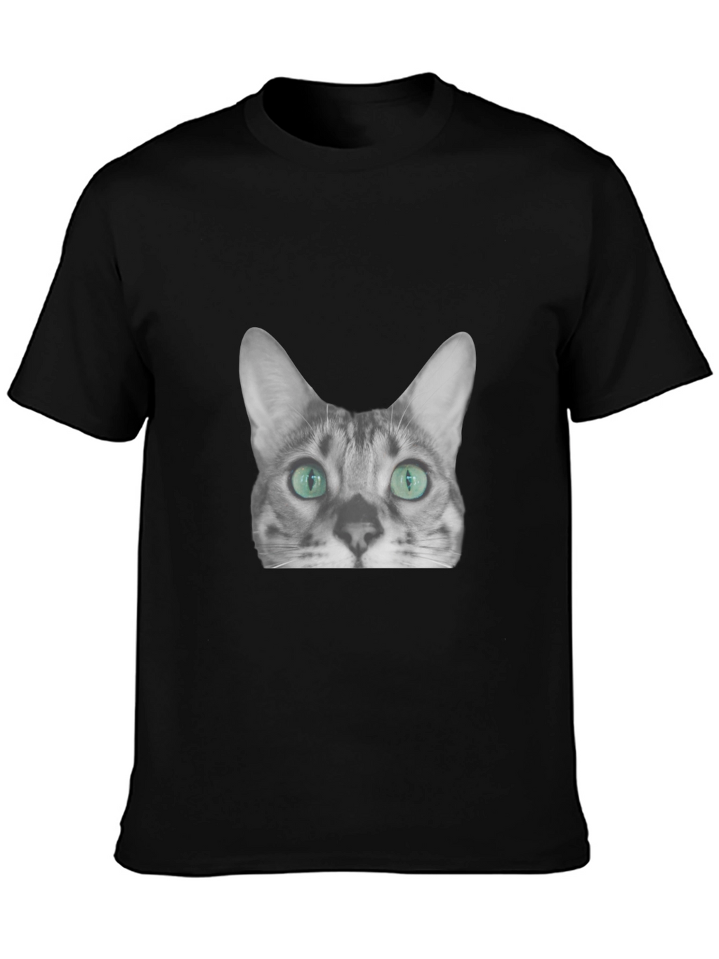 Cool Cat Graphic Tee - Black