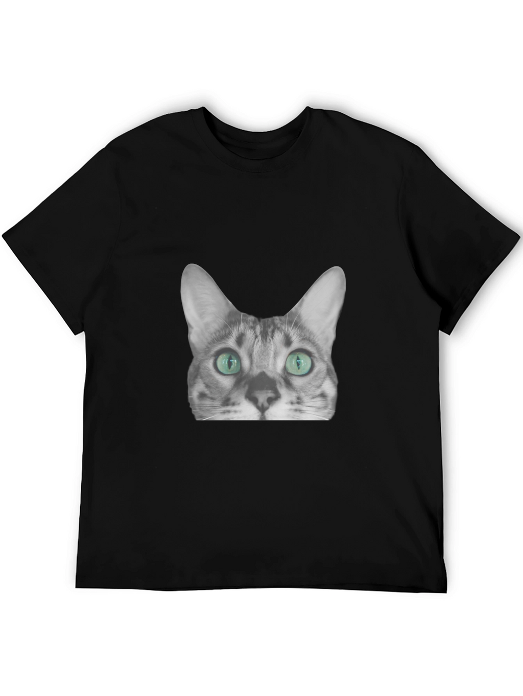 Cool Cat Graphic Tee - Black