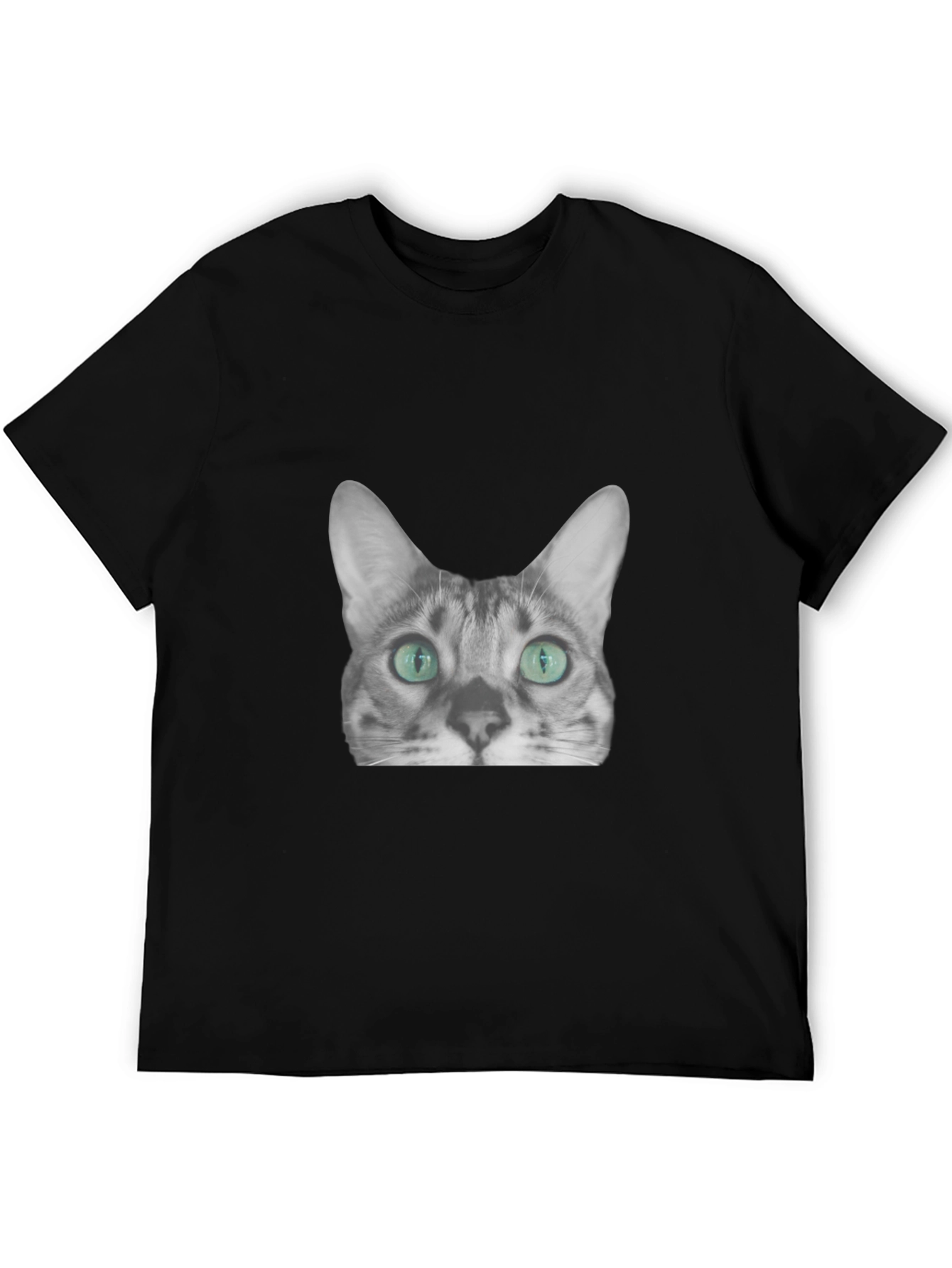 Cool Cat Graphic Tee - Black