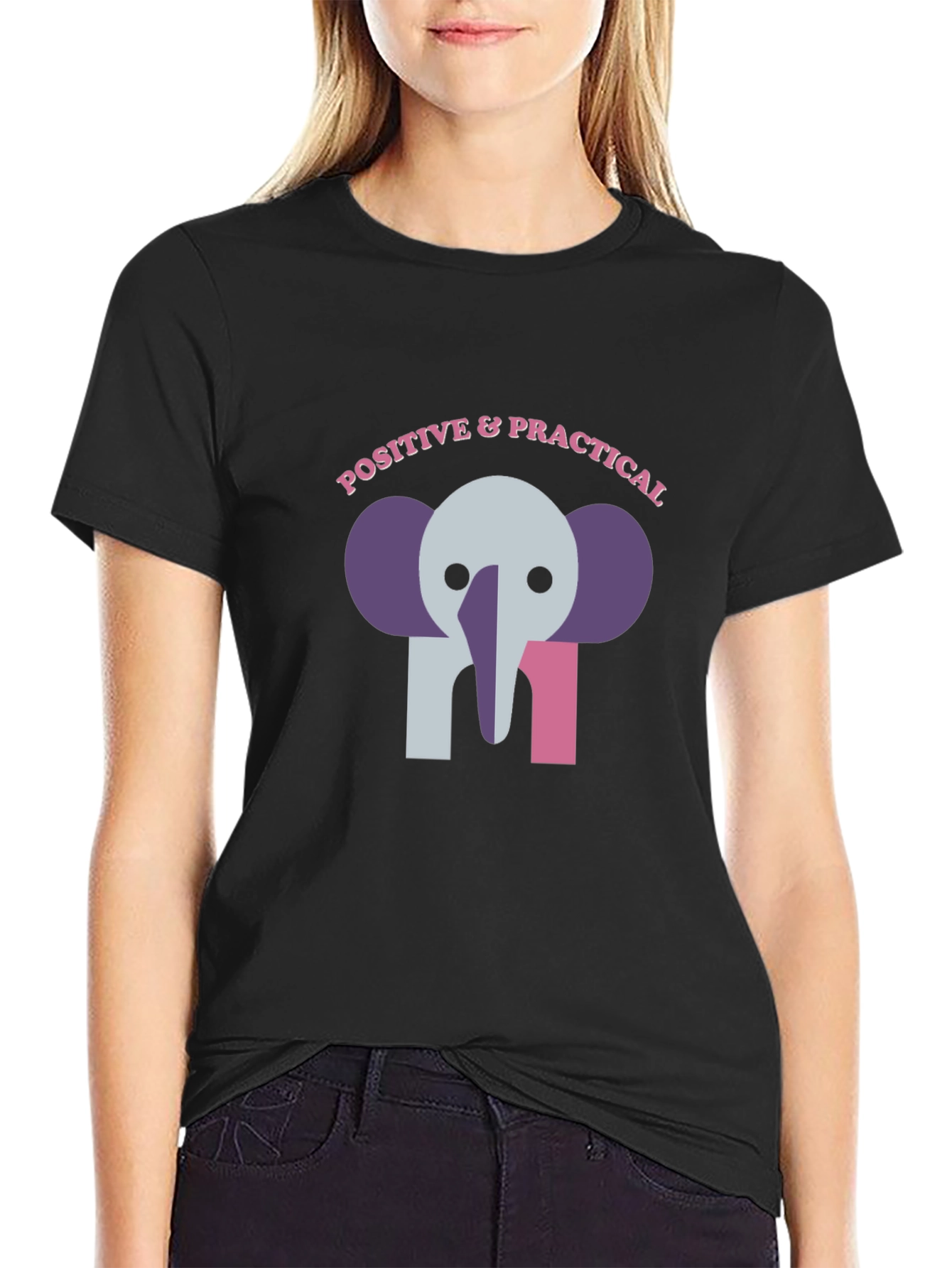 Positive & Practical Elephant Graphic Tee