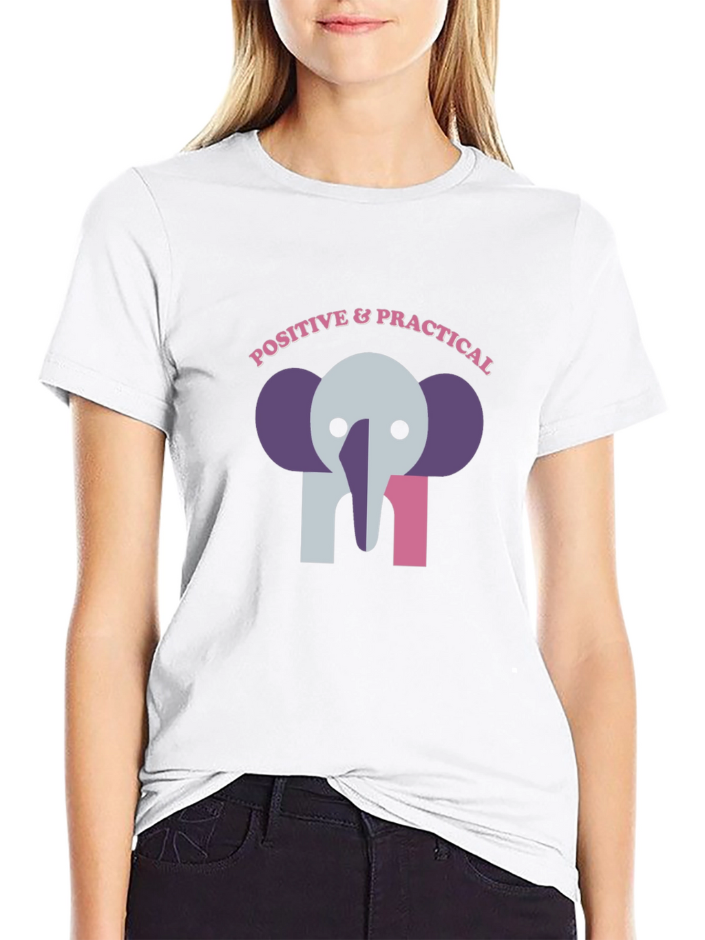 Positive & Practical Elephant Graphic Tee