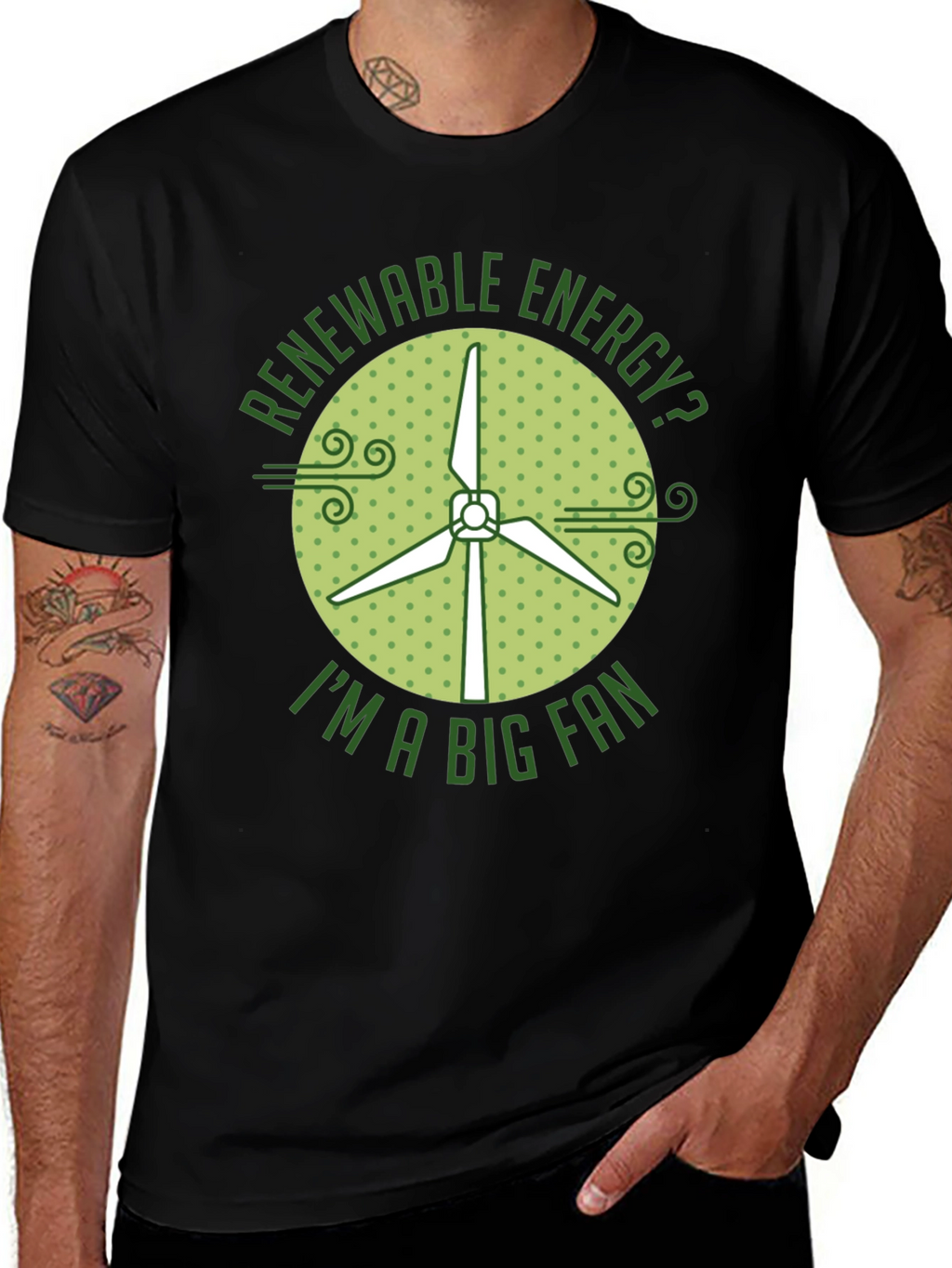 Renewable Energy Fan Graphic T-Shirt