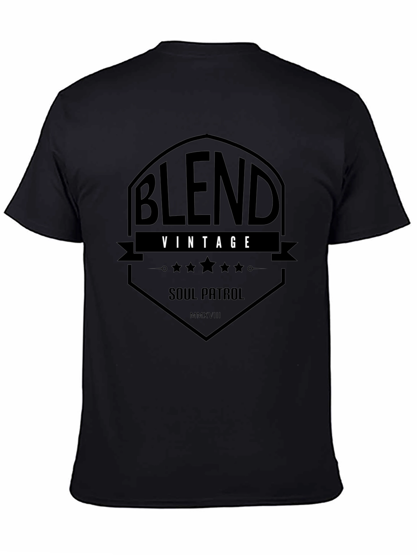 Blend Vintage Soul Patrol Black T-Shirt