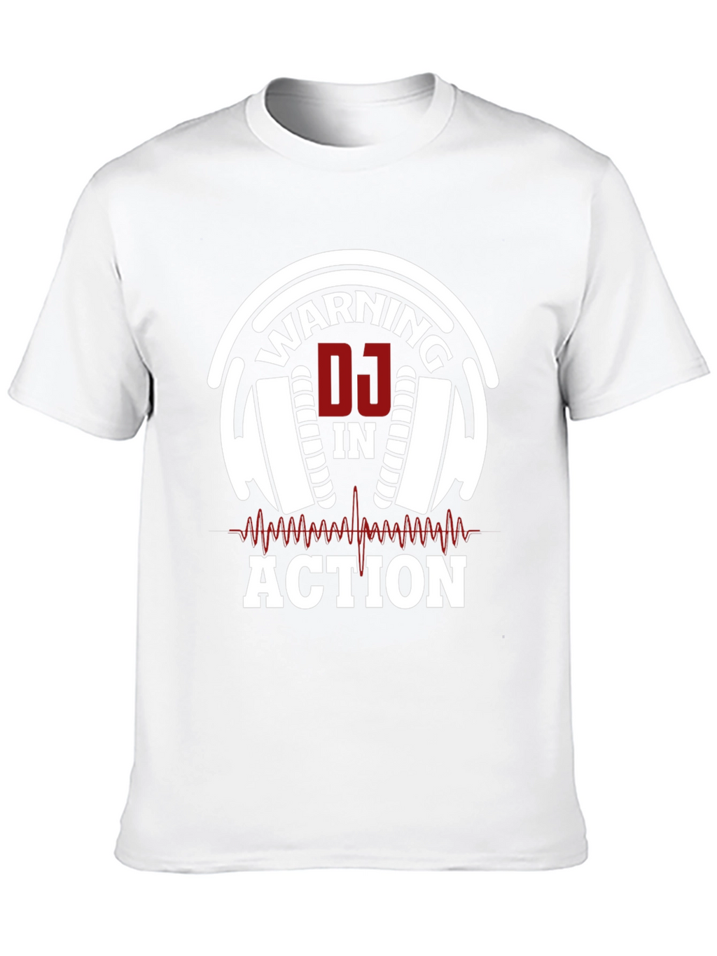 Warning DJ in Action Black T-Shirt