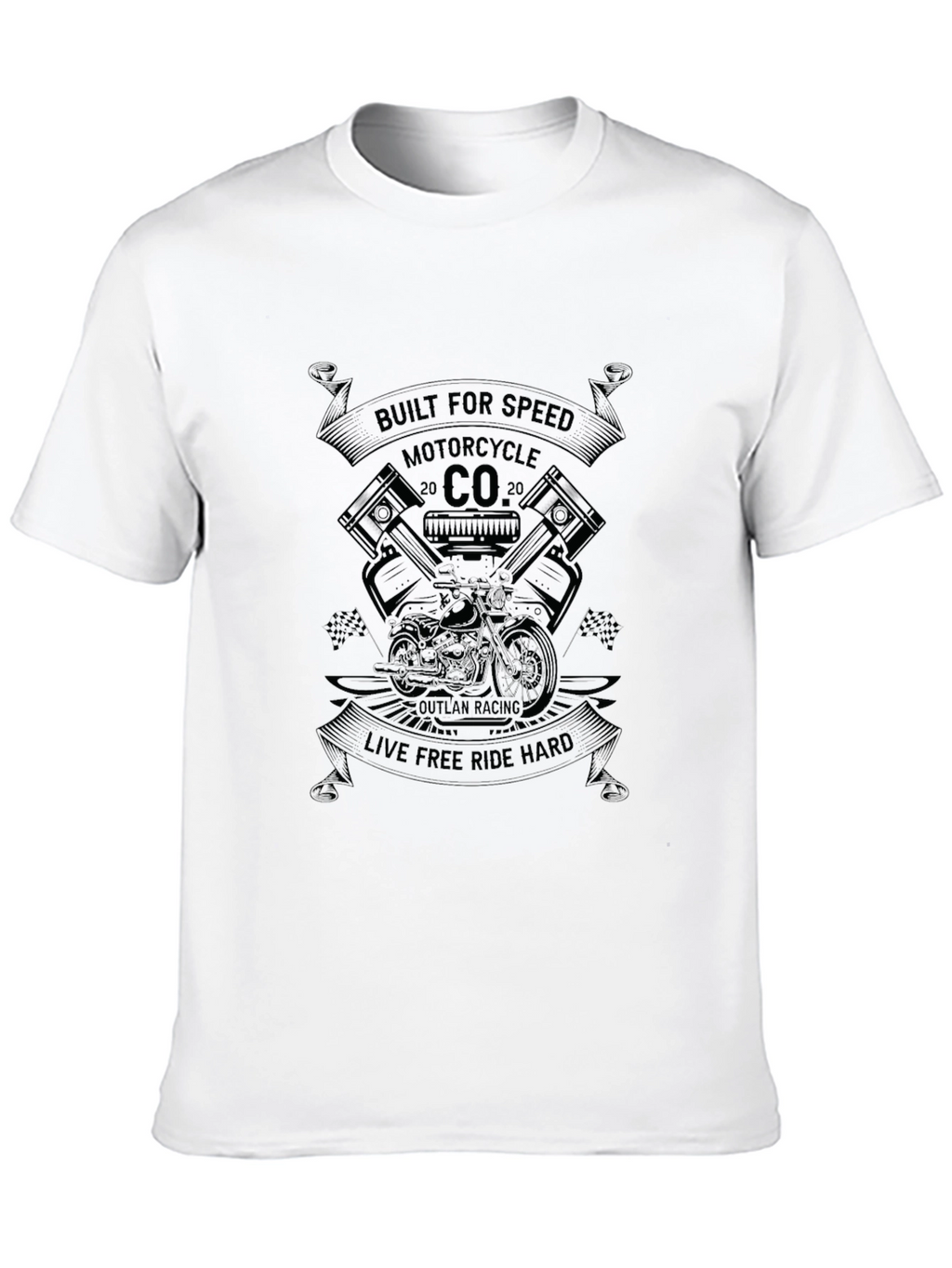 Built for Speed Motorcycle Graphic T-Shirt