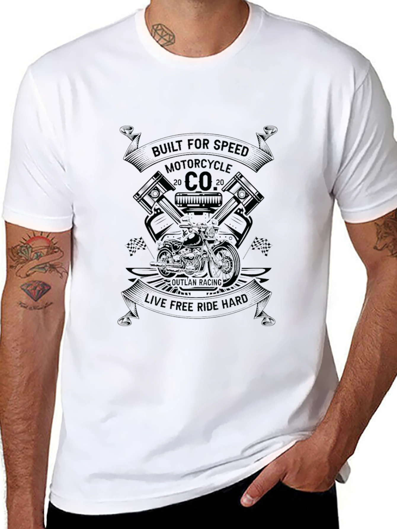 Built for Speed Motorcycle Graphic T-Shirt