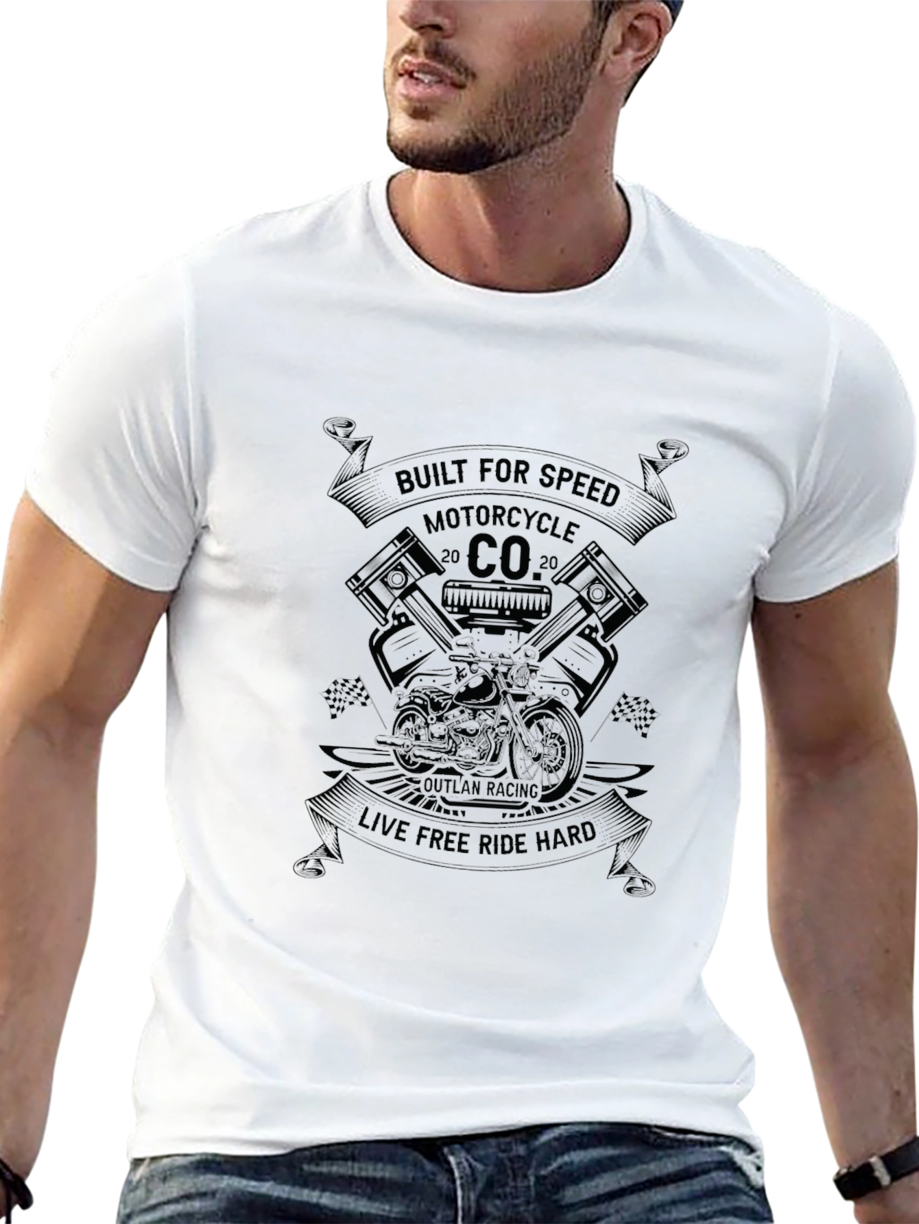 Built for Speed Motorcycle Graphic T-Shirt