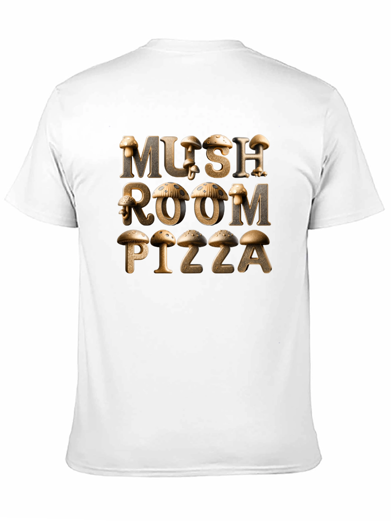 Mushroom Pizza Graphic Tee - Unique Design!