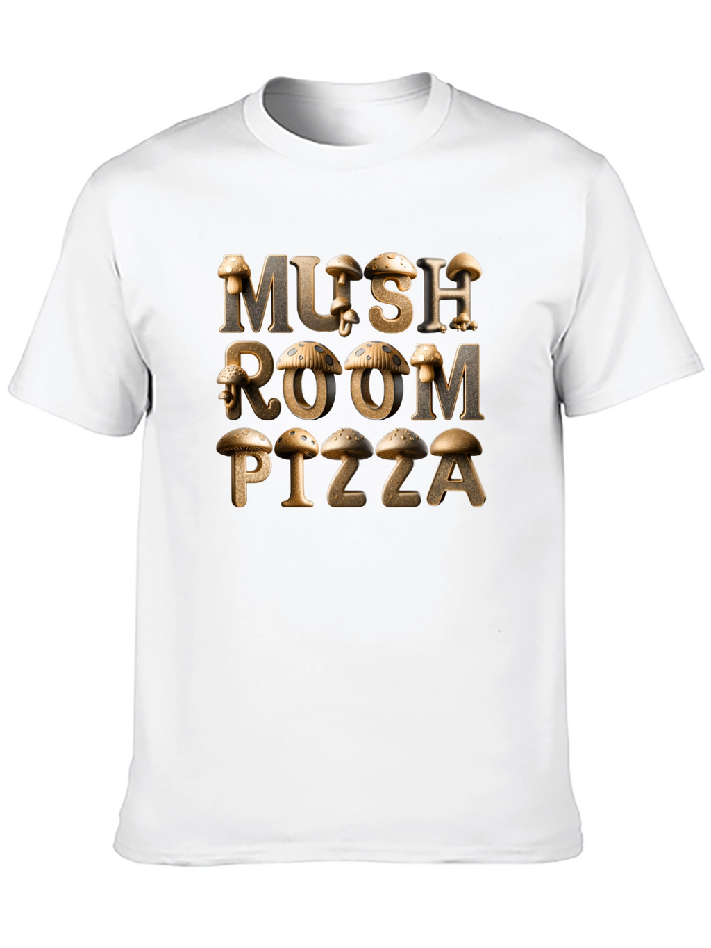 Mushroom Pizza Graphic Tee - Unique Design!