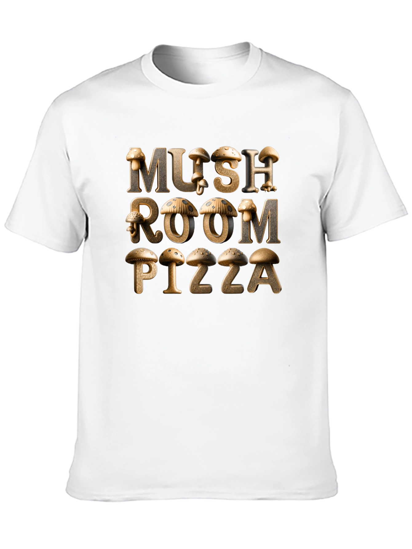 Mushroom Pizza Graphic Tee - Unique Design!