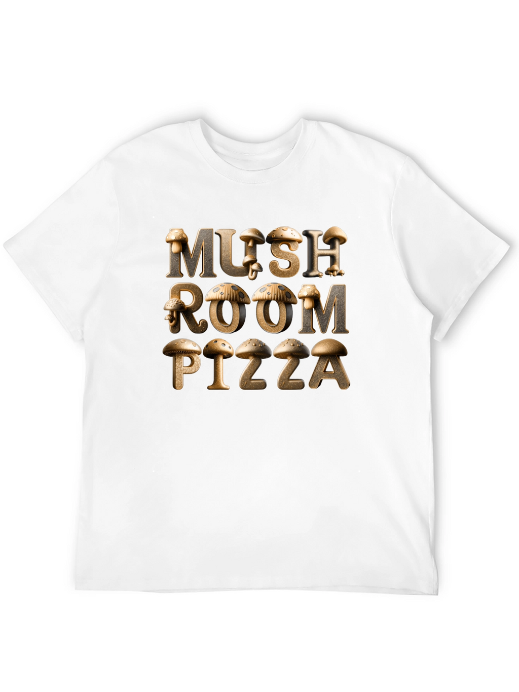 Mushroom Pizza Graphic Tee - Unique Design!