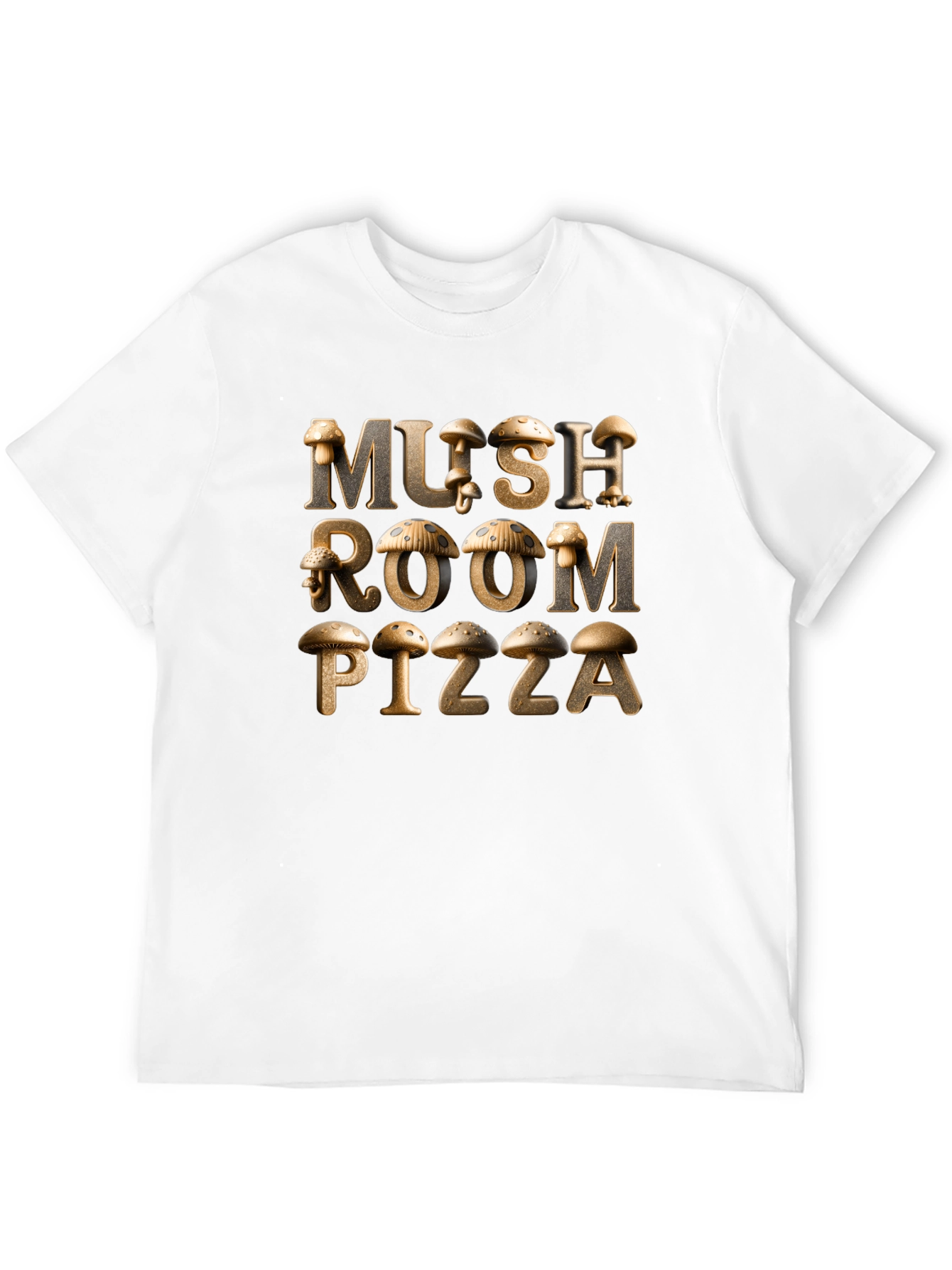 Mushroom Pizza Graphic Tee - Unique Design!