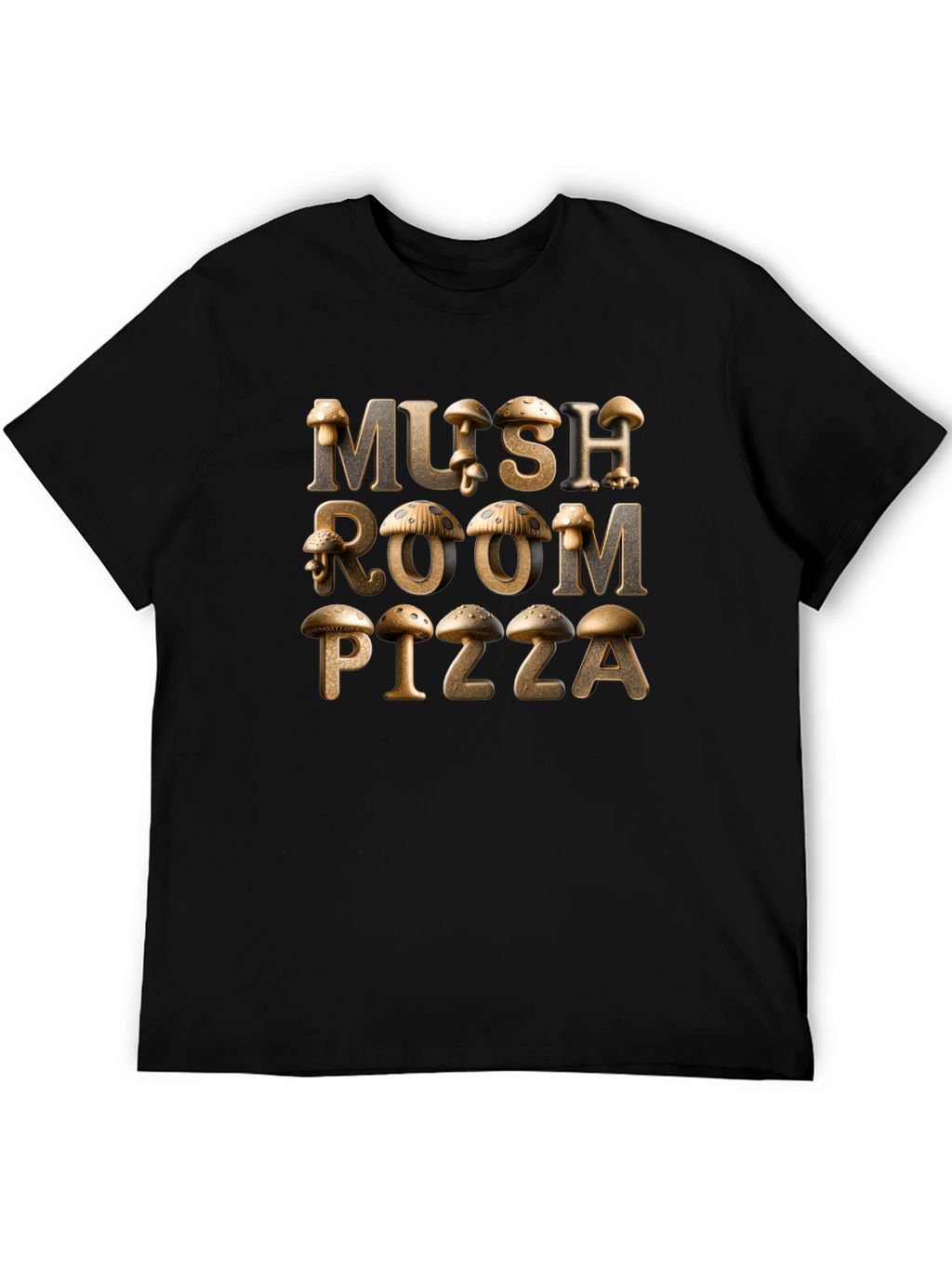 Mushroom Pizza Graphic Tee - Unique Design!