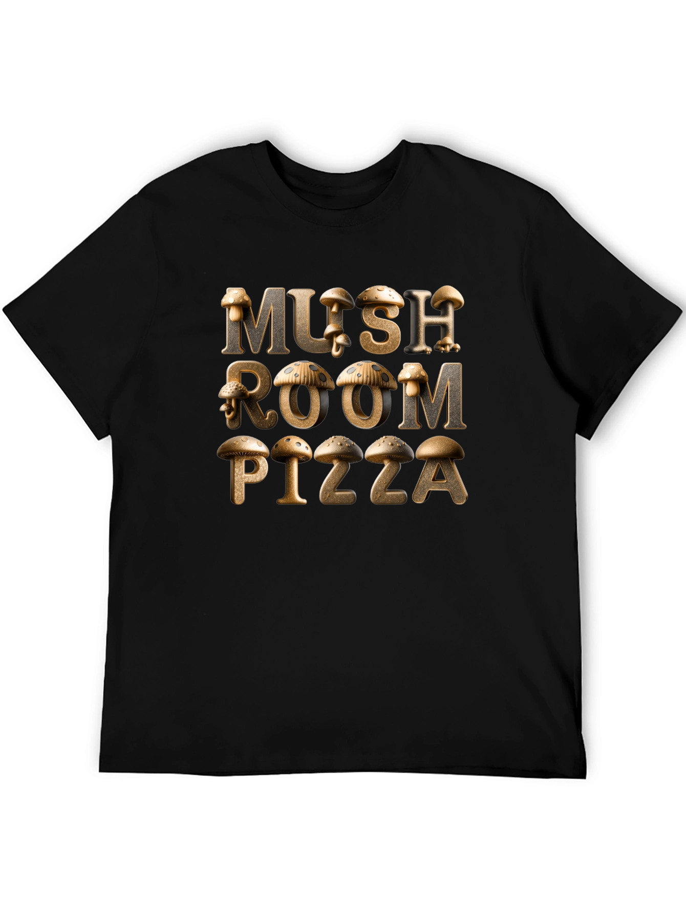 Mushroom Pizza Graphic Tee - Unique Design!