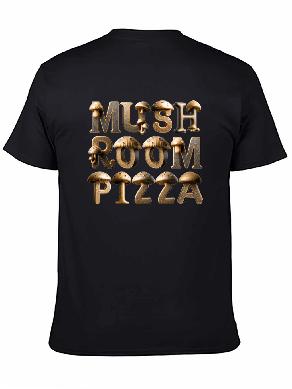Mushroom Pizza Graphic Tee - Unique Design!