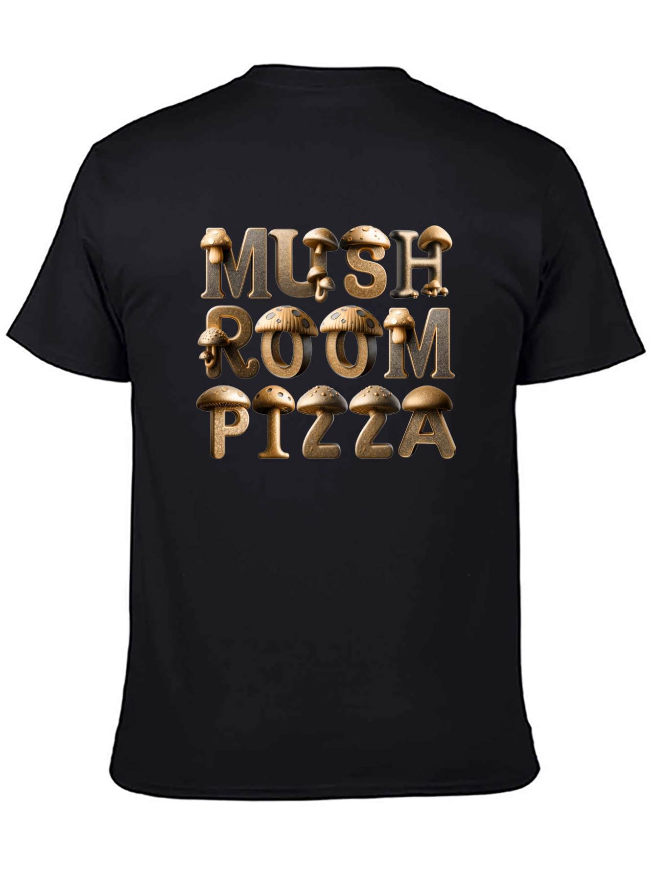 Mushroom Pizza Graphic Tee - Unique Design!