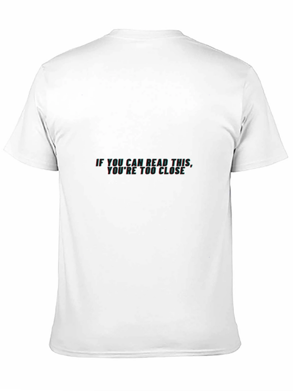 Funny 3D Text Black Graphic T-Shirt