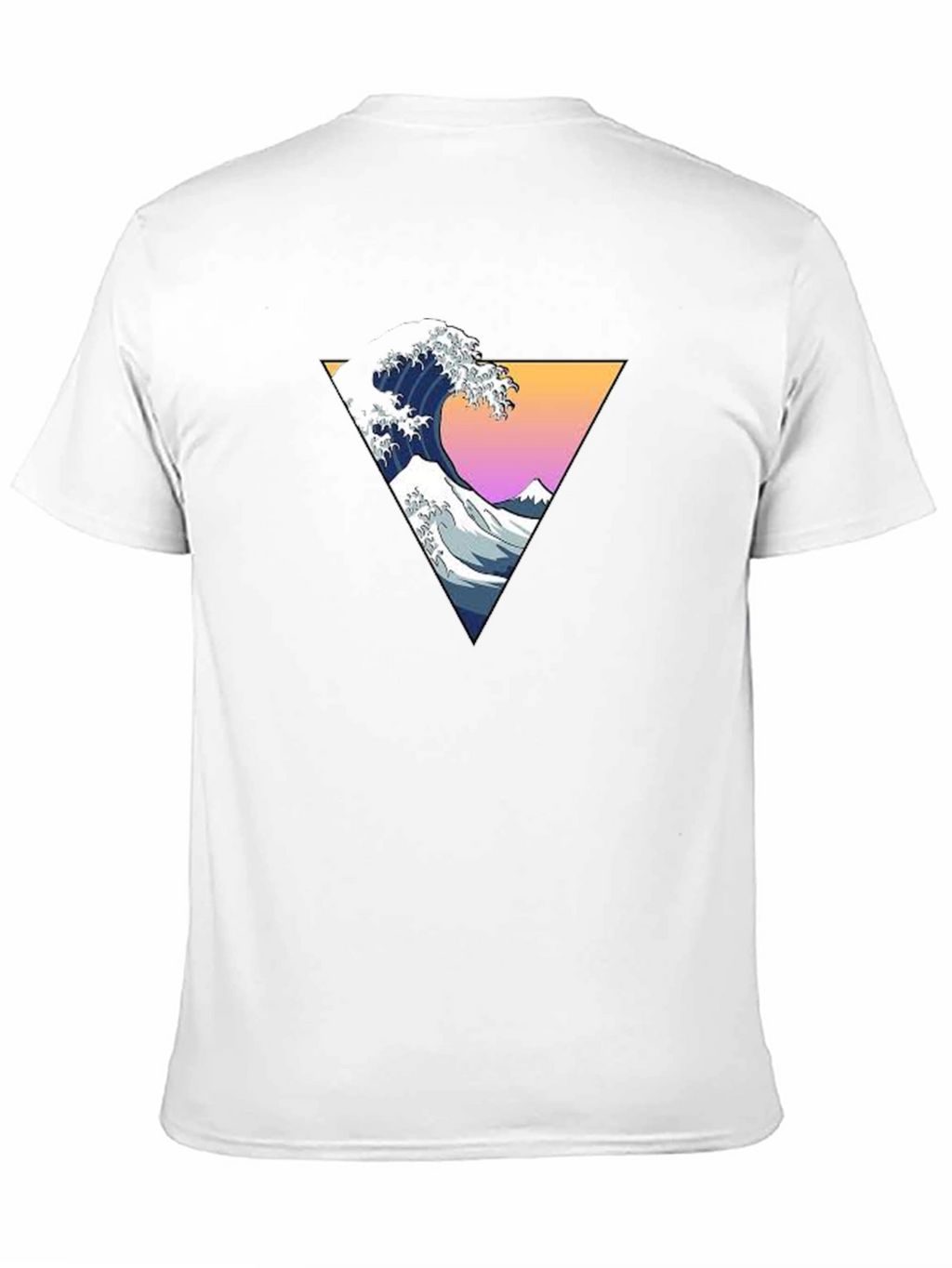 Great Wave Triangle Graphic Tee - Black