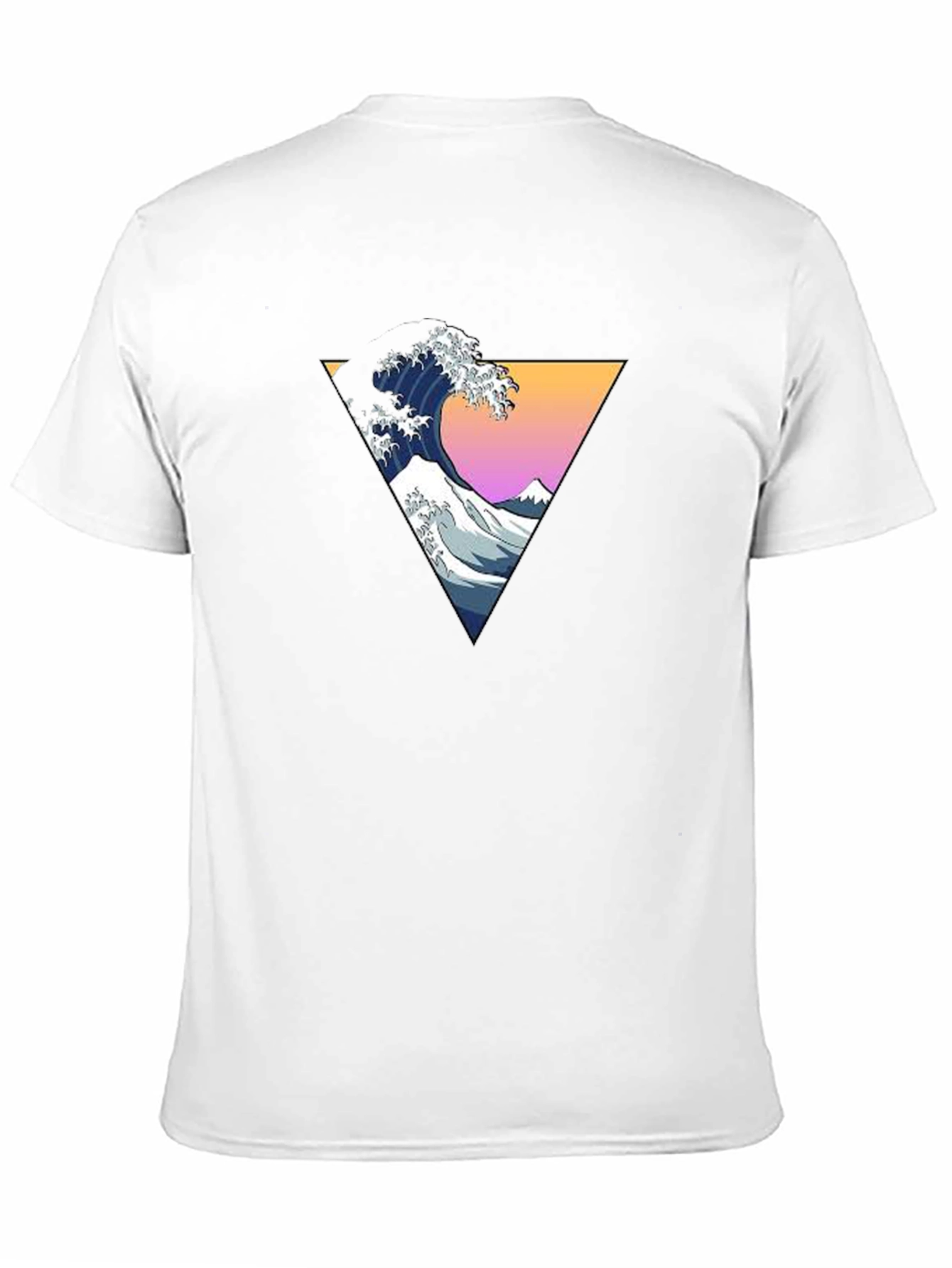 Great Wave Triangle Graphic Tee - Black