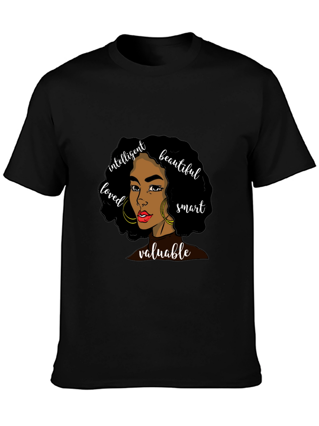 Empowered Woman Graphic Tee - Black