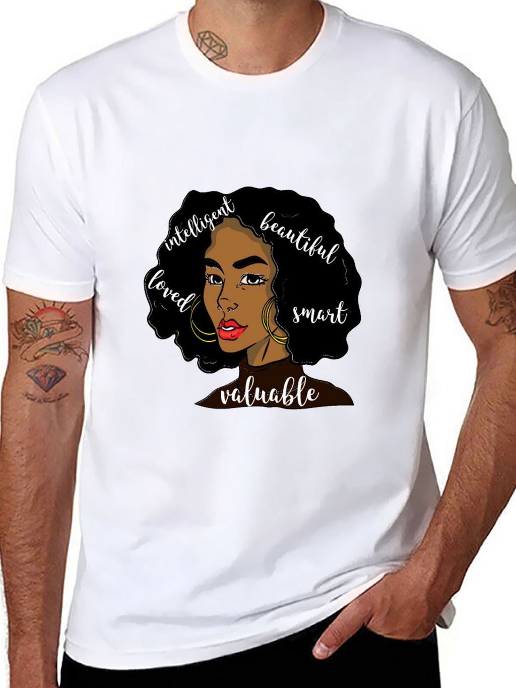 Empowered Woman Graphic Tee - Black