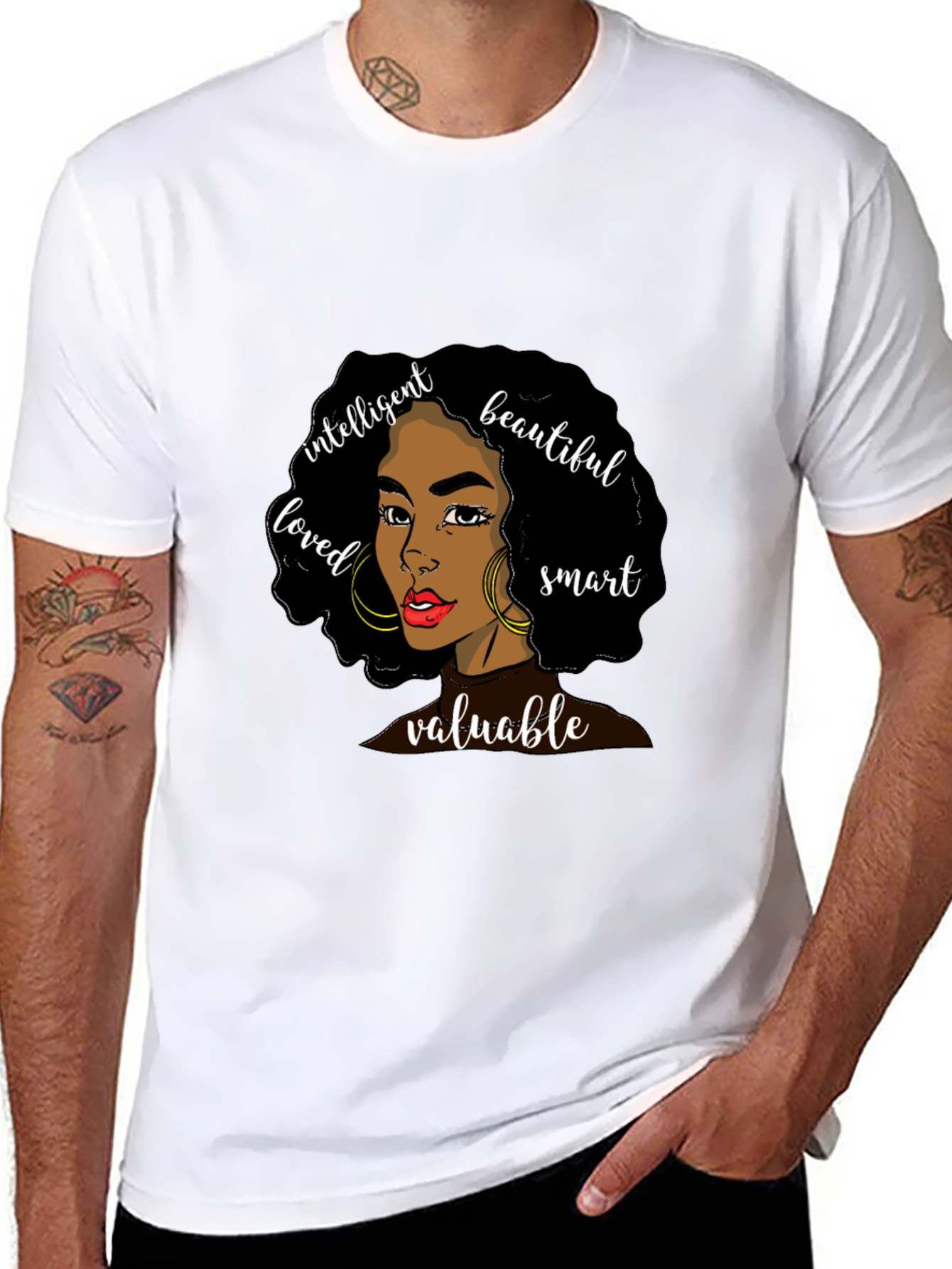 Empowered Woman Graphic Tee - Black