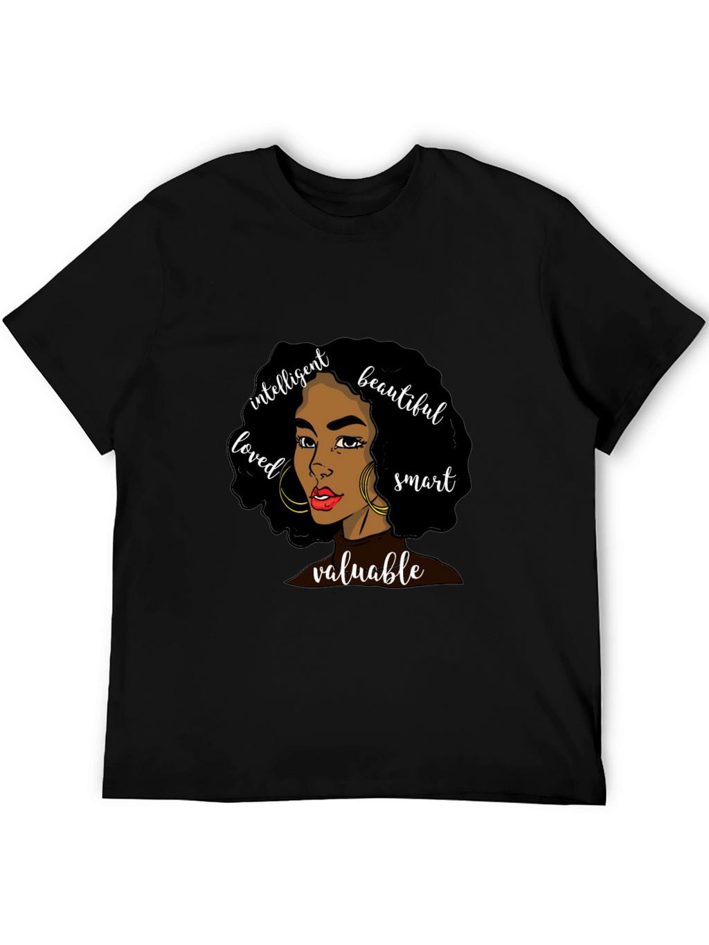 Empowered Woman Graphic Tee - Black