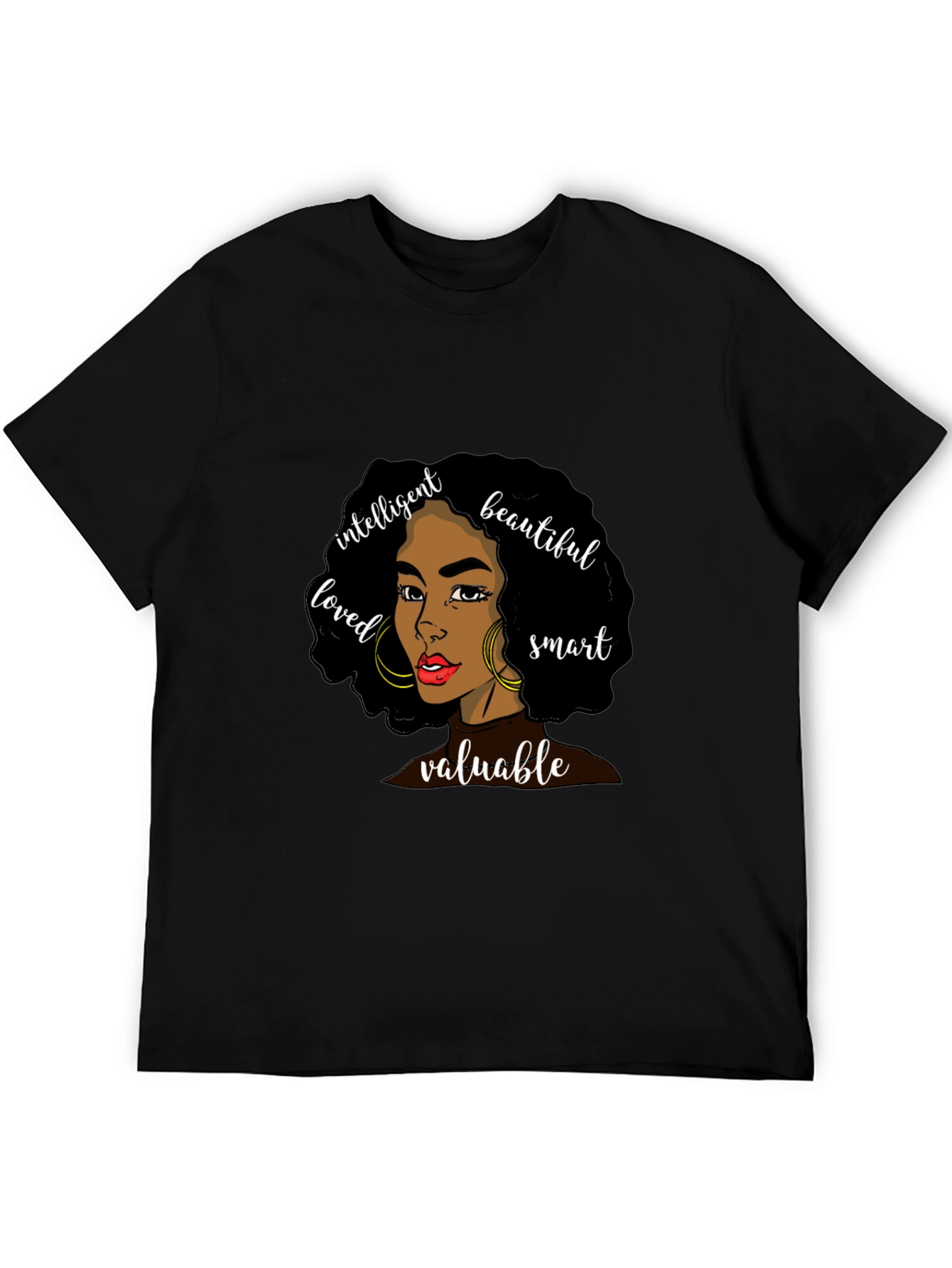 Empowered Woman Graphic Tee - Black