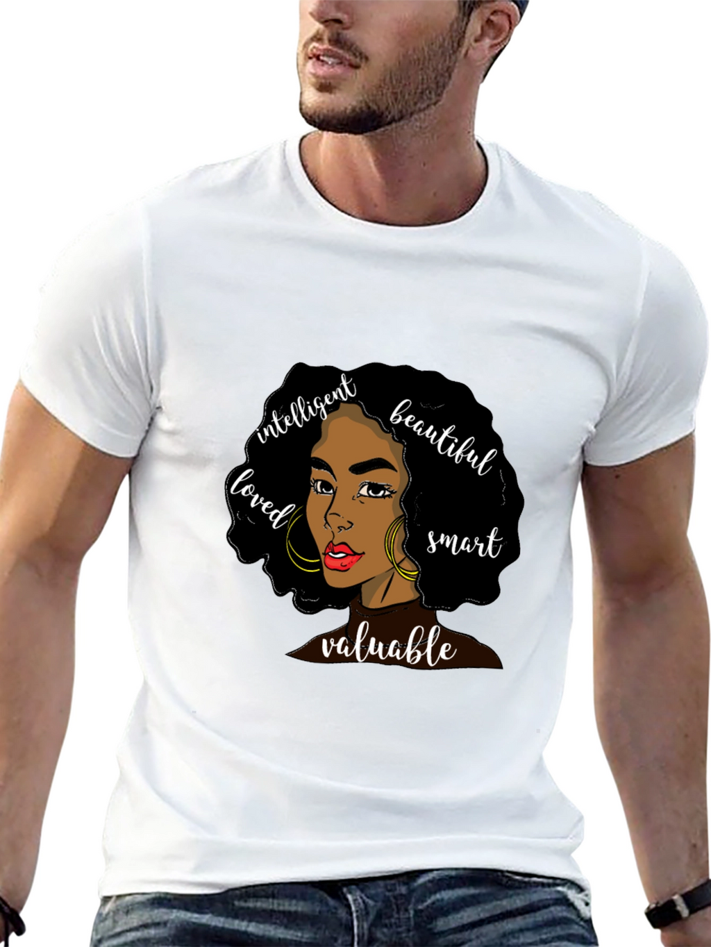 Empowered Woman Graphic Tee - Black
