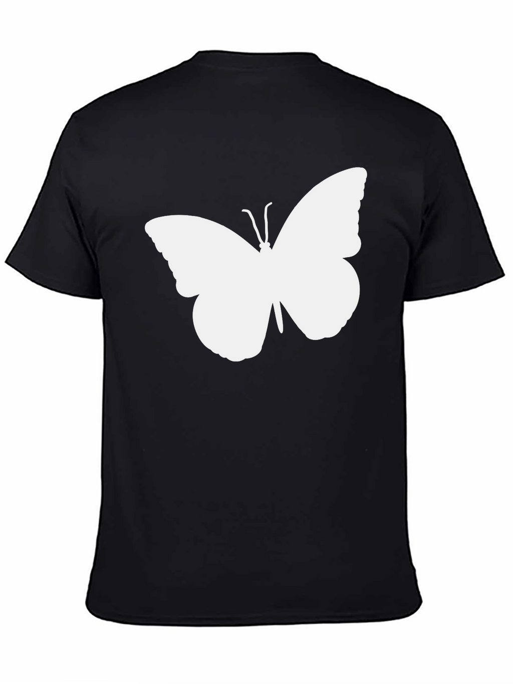 Butterfly Graphic Tee - Mens Black T-Shirt