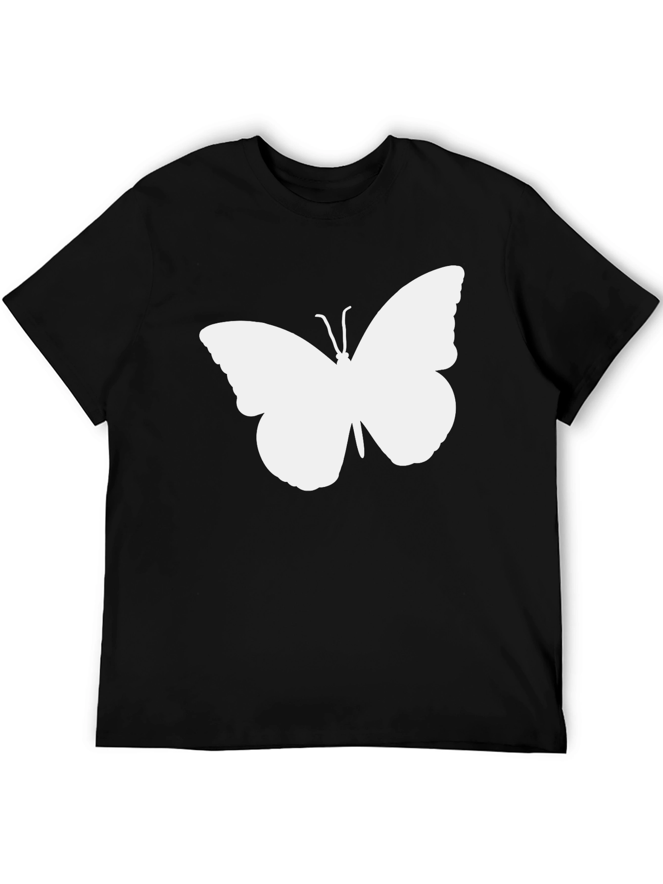 Butterfly Graphic Tee - Mens Black T-Shirt