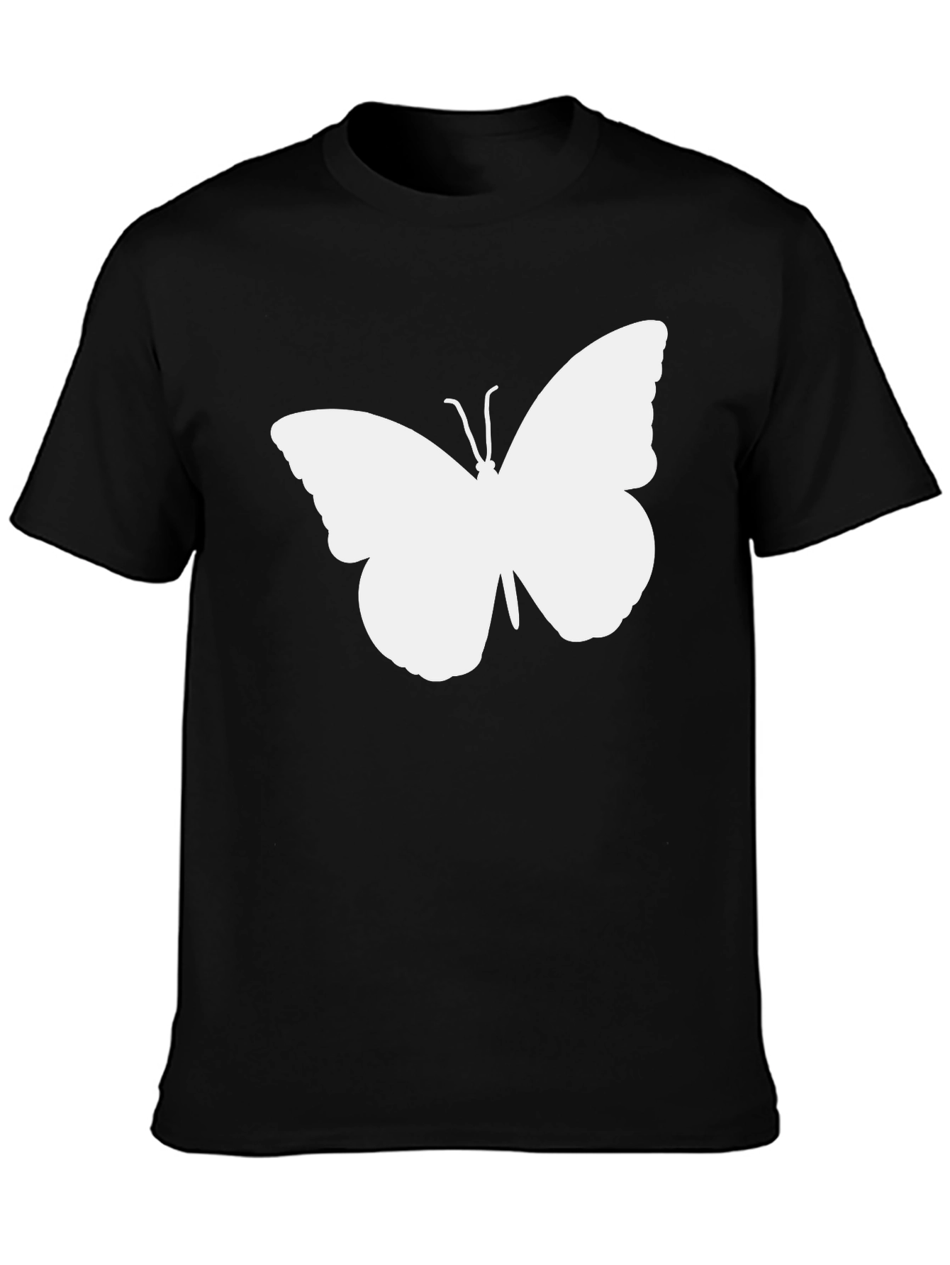 Butterfly Graphic Tee - Mens Black T-Shirt