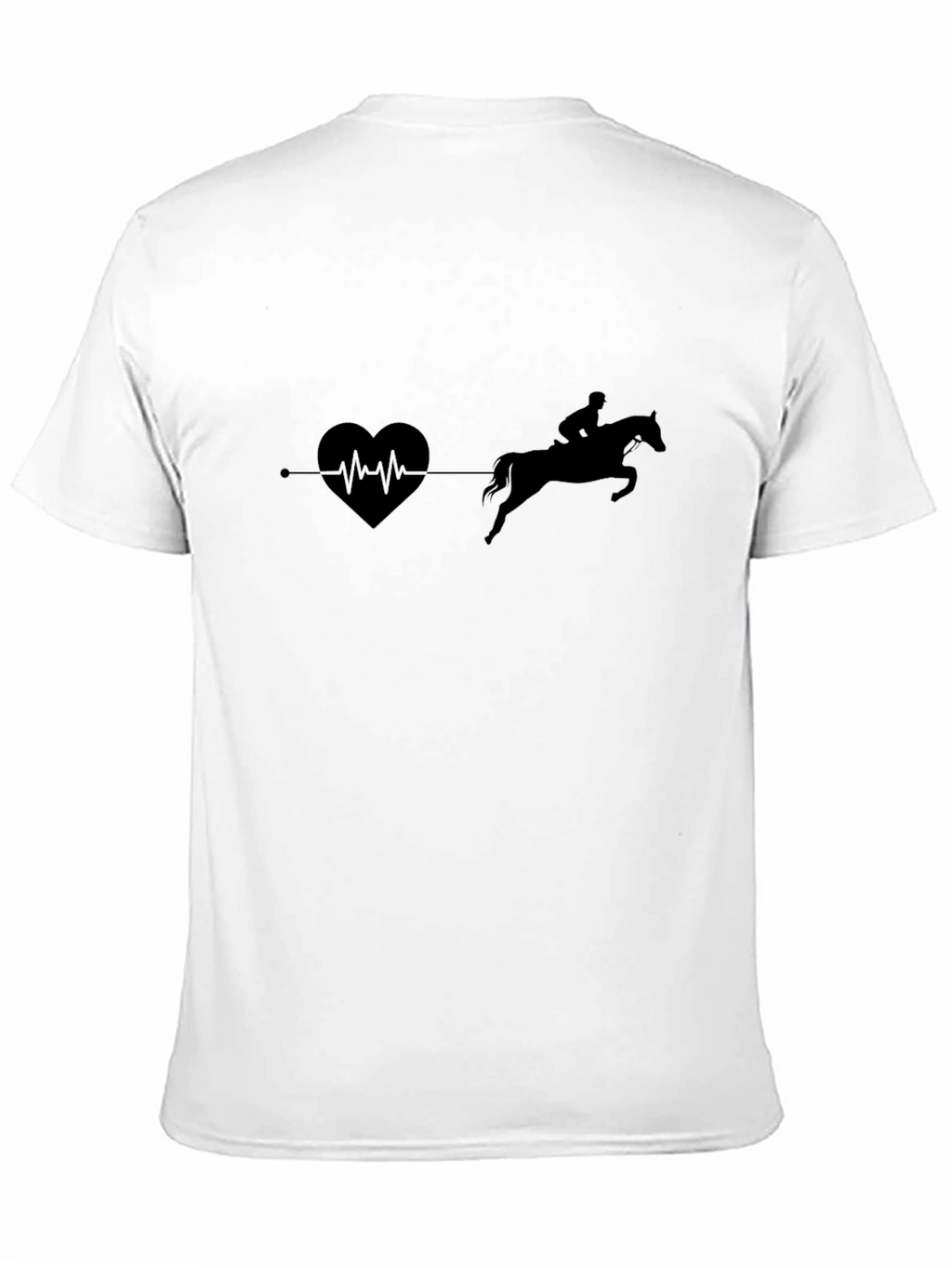 Equestrian Heartbeat T-Shirt - Horse Riding Love