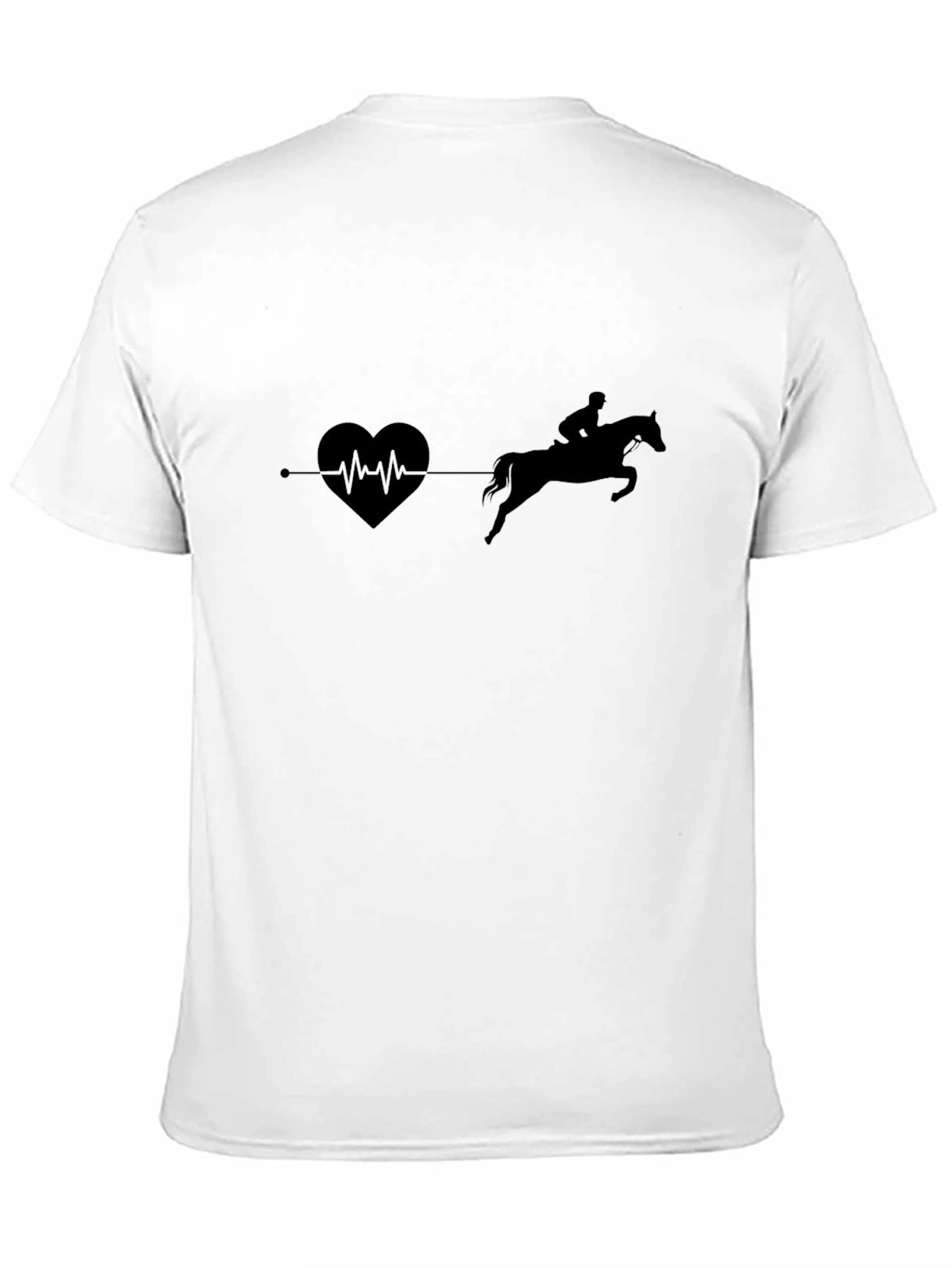 Equestrian Heartbeat T-Shirt - Horse Riding Love