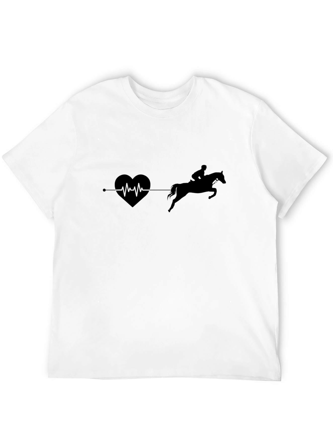 Equestrian Heartbeat T-Shirt - Horse Riding Love
