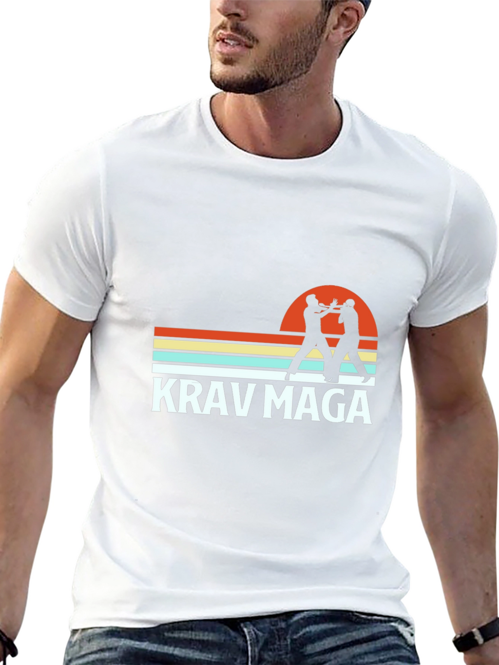 Krav Maga Retro Graphic T-Shirt