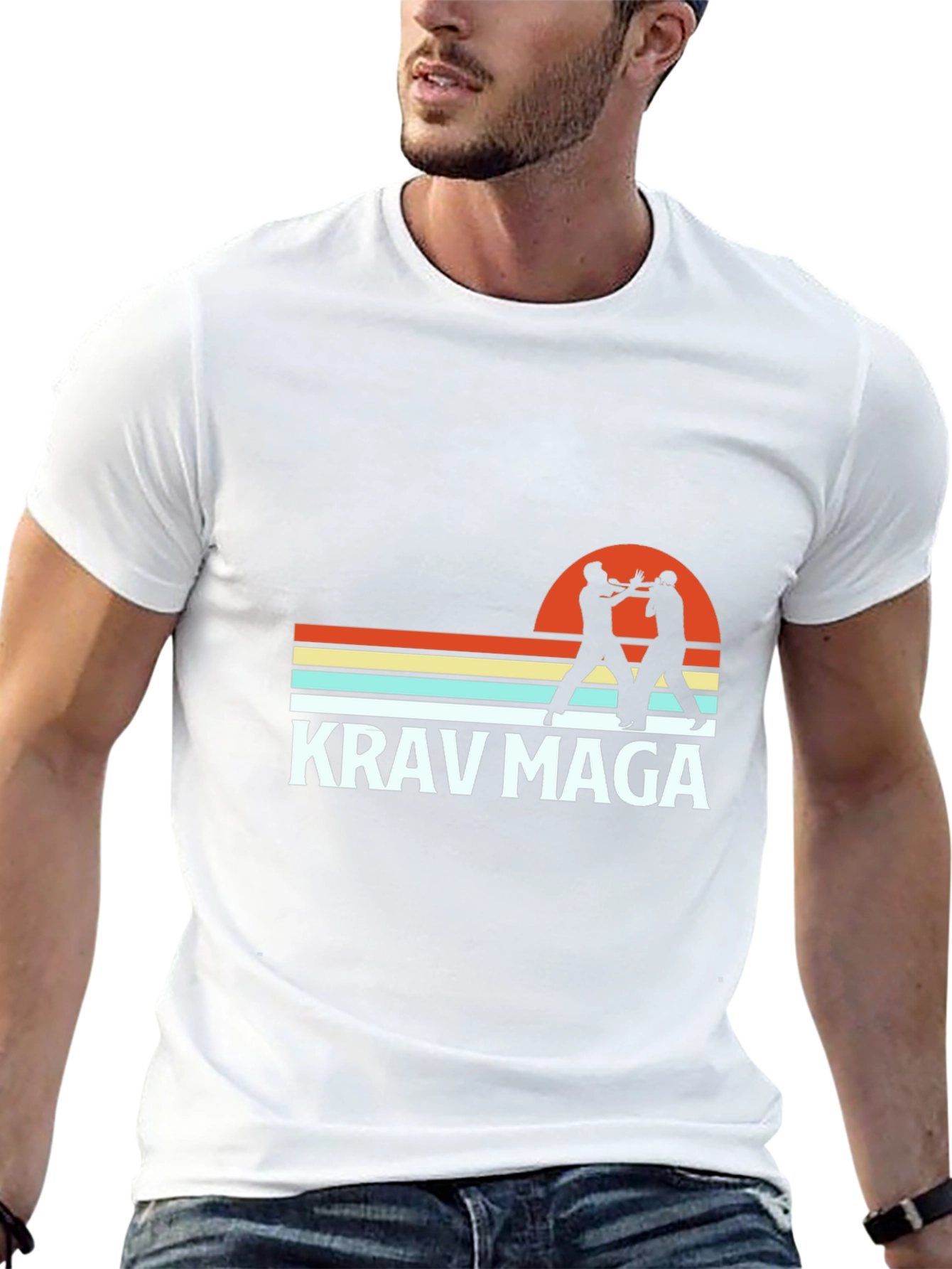 Krav Maga Retro Graphic T-Shirt