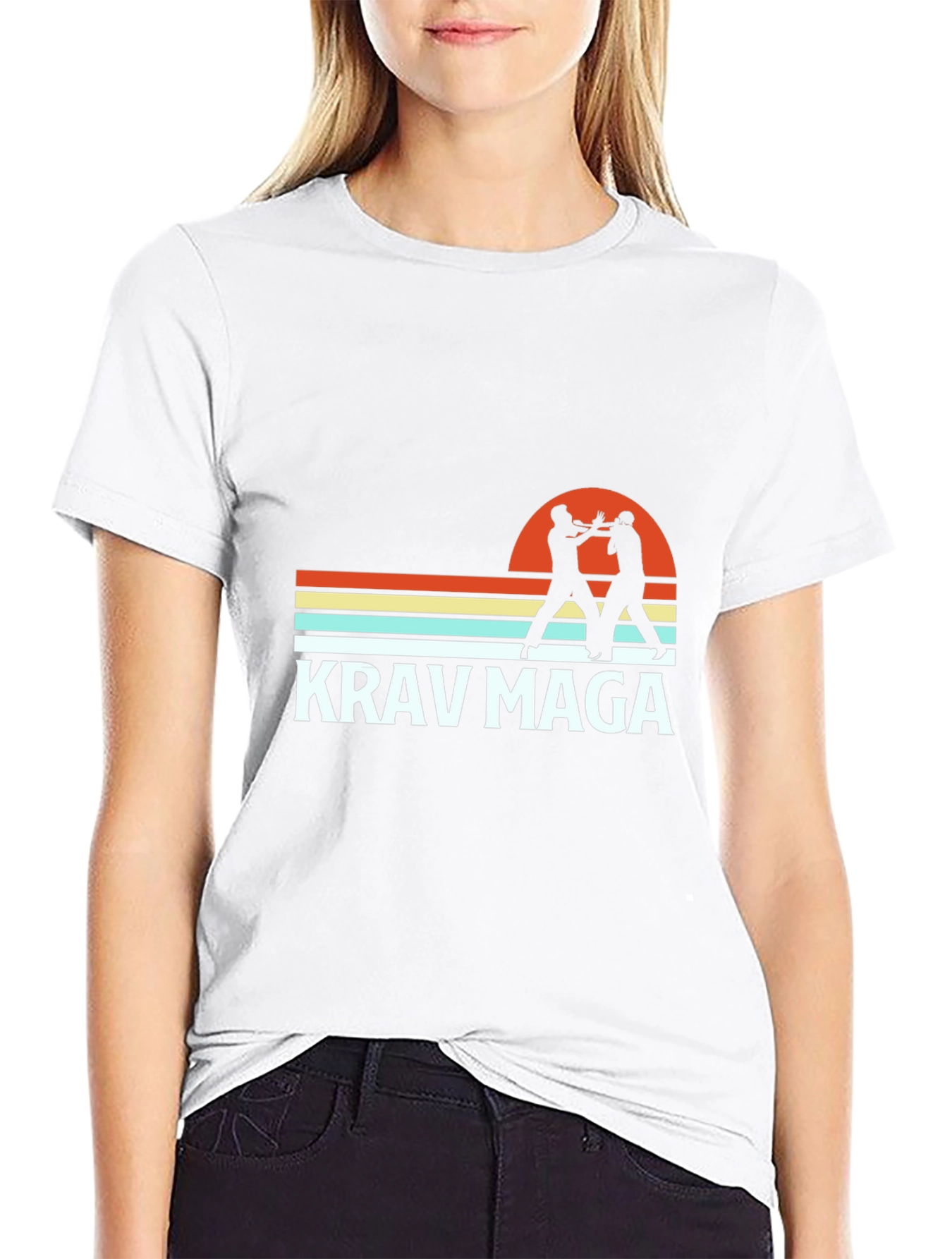 Krav Maga Retro Graphic T-Shirt