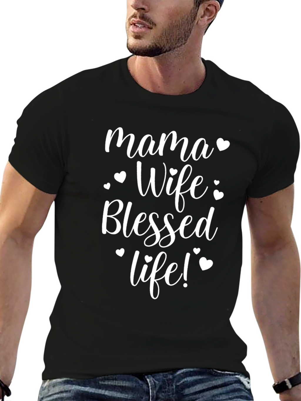 Mama Wife Blessed Life Tee